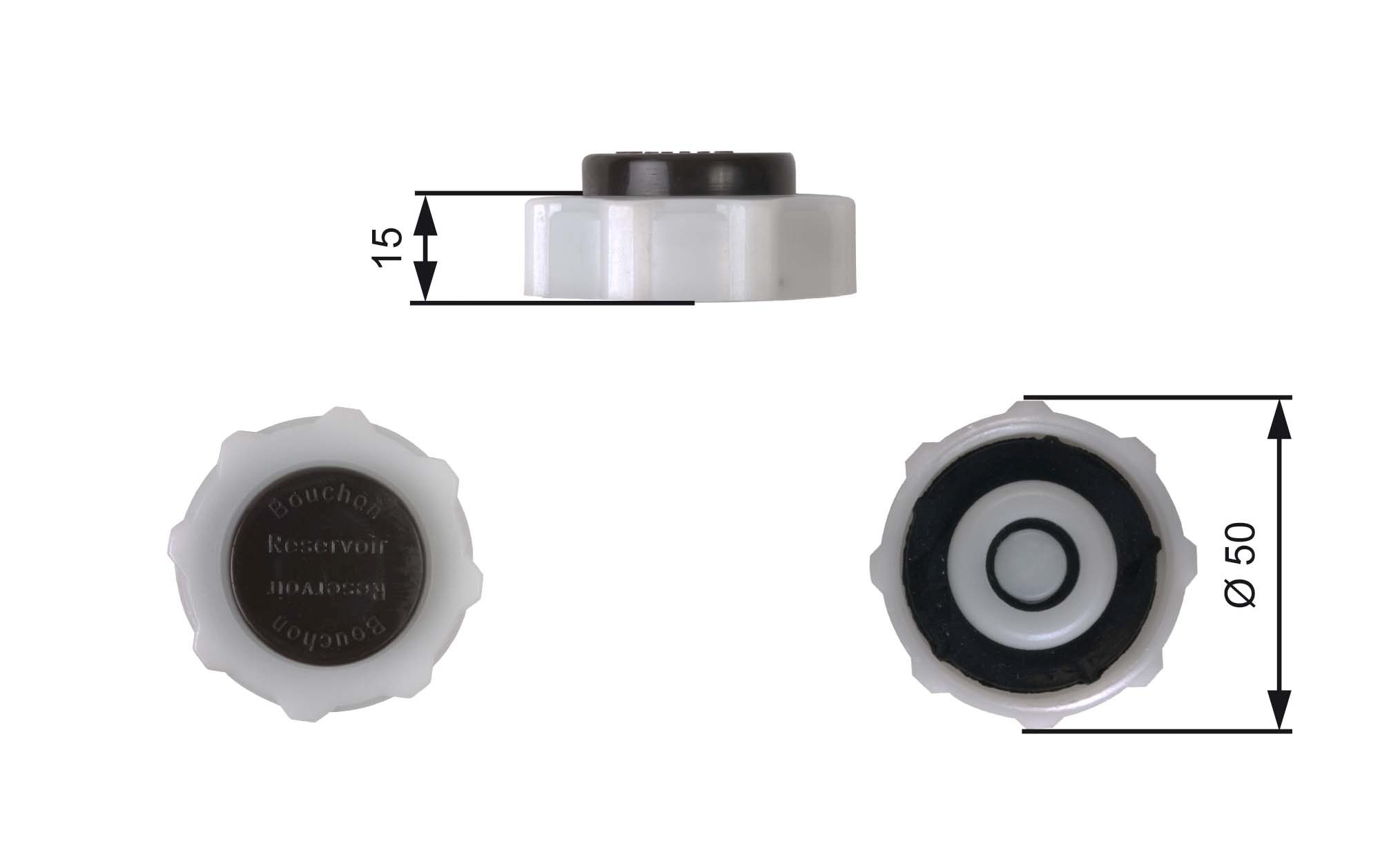 Sealing Cap, coolant tank - RC222 GATES