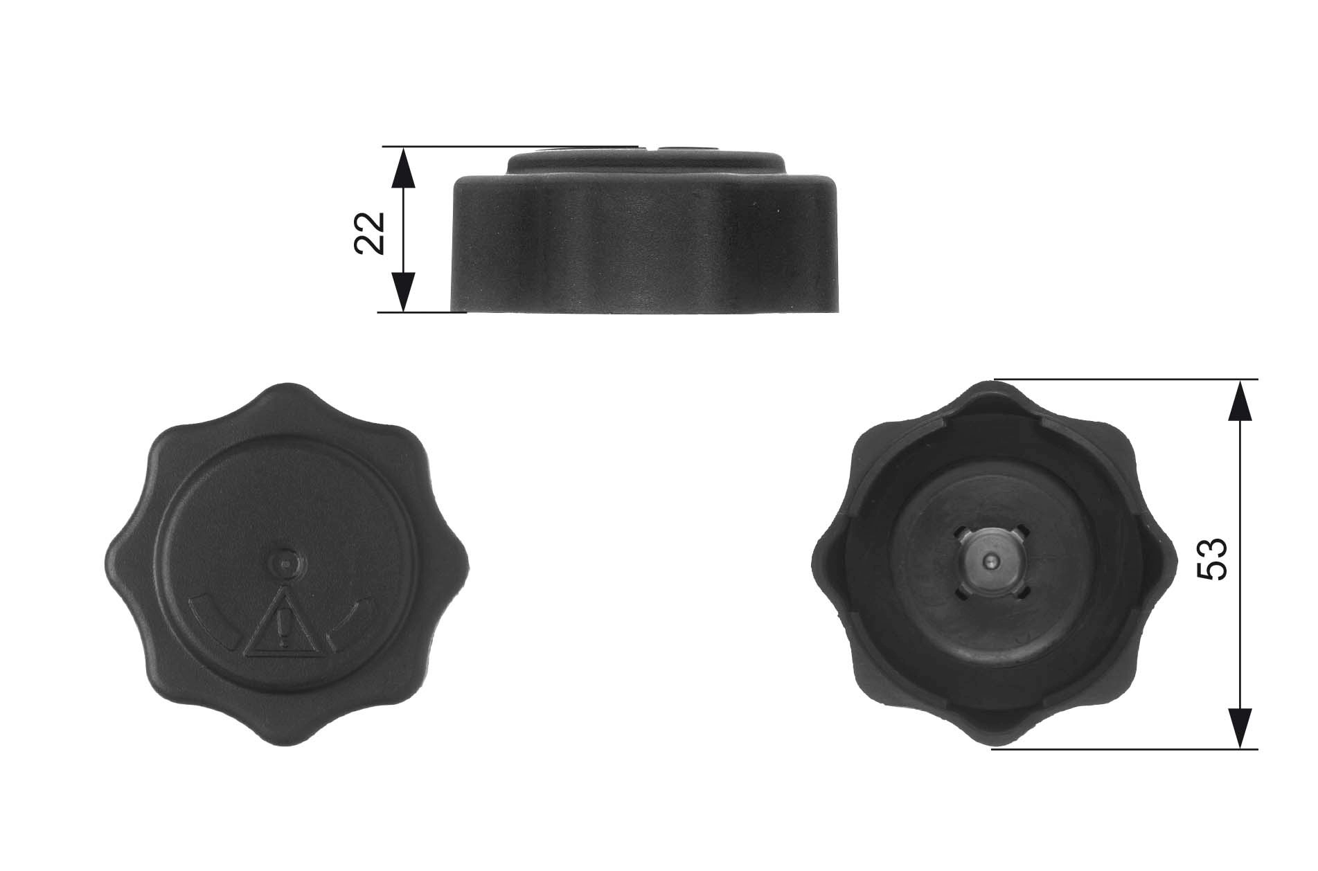 Sealing Cap, coolant tank - RC229 GATES