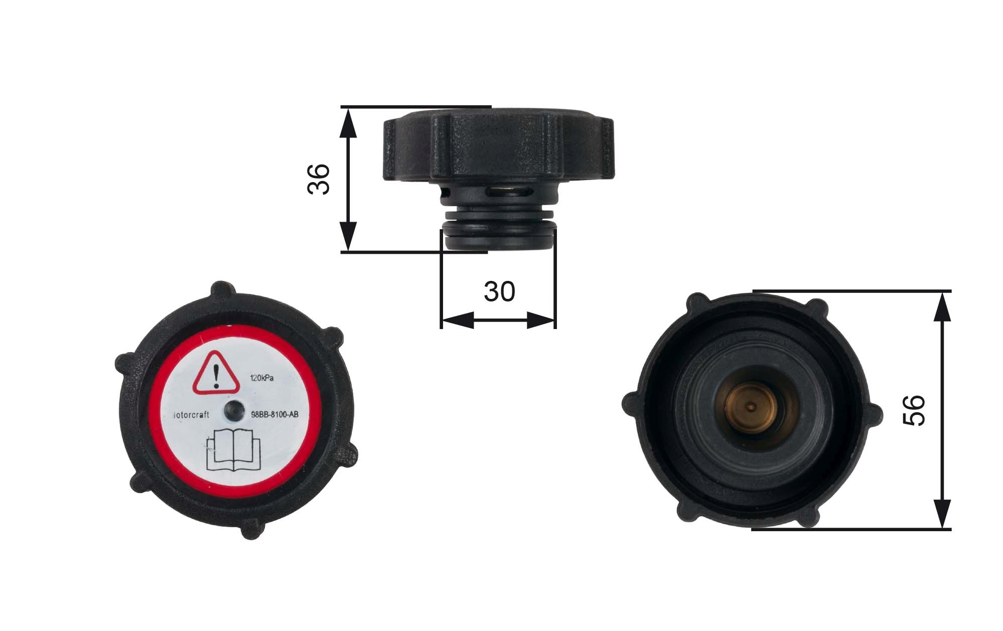 Sealing Cap, coolant tank - RC230 GATES