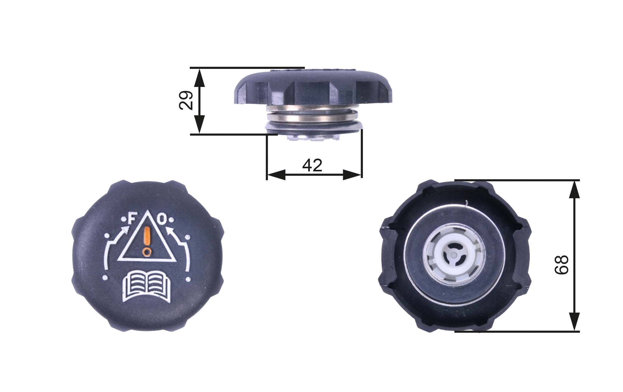 Sealing Cap, coolant tank - RC239 GATES