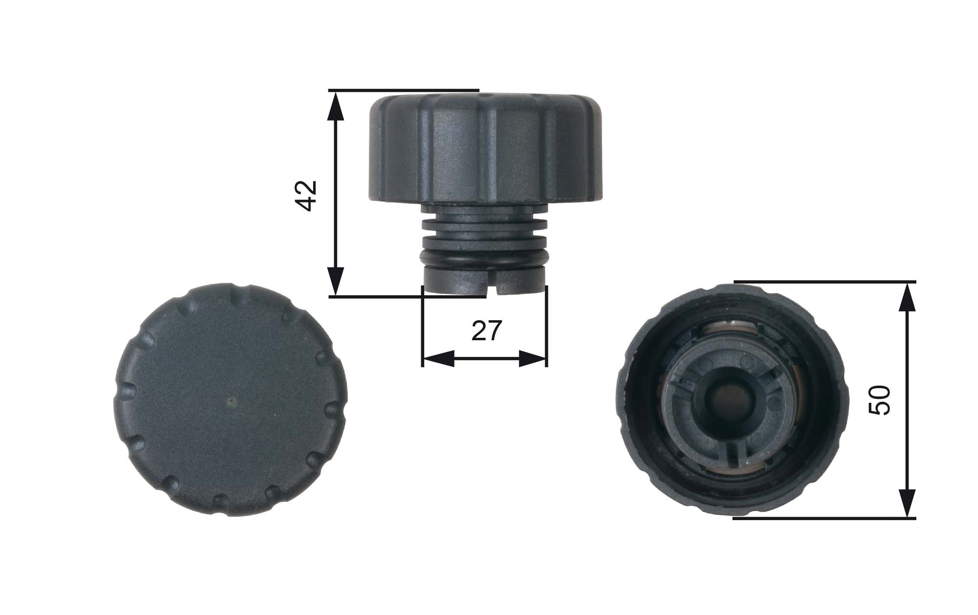 Sealing Cap, coolant tank - RC244 GATES