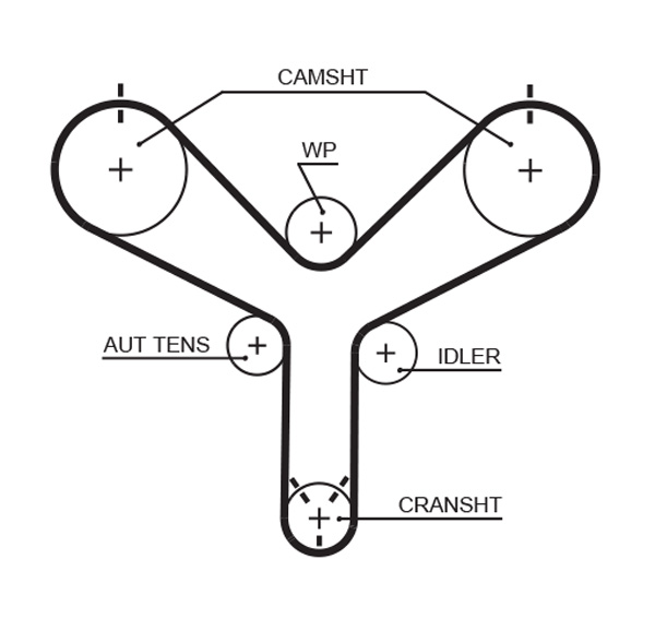 Timing Belt - T298 GATES