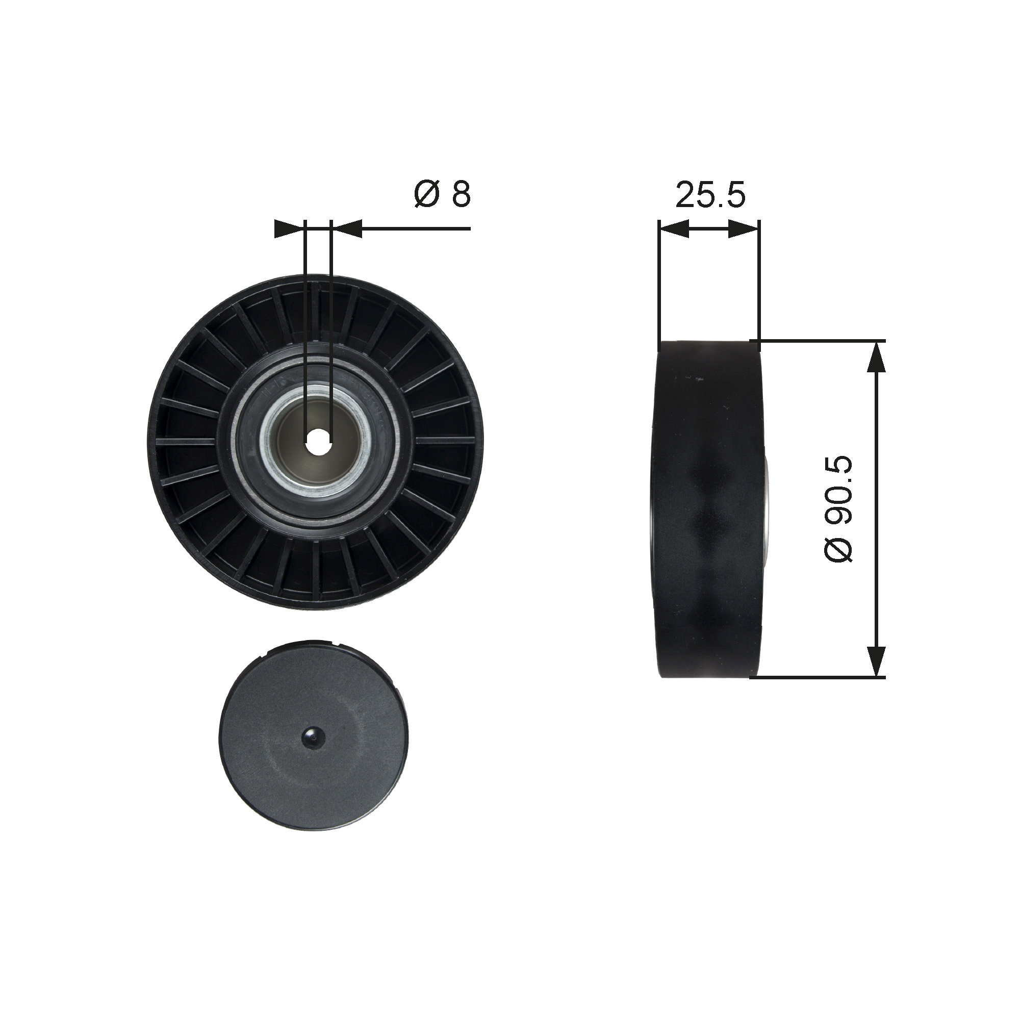 Galoppino/Guidacinghia, Cinghia Poly-V - T36005 GATES