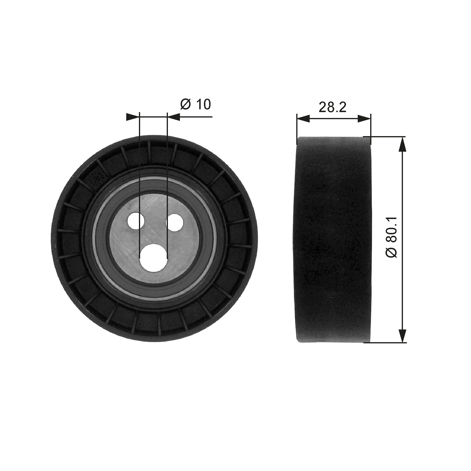 Galoppino/Guidacinghia, Cinghia Poly-V - T36016 GATES