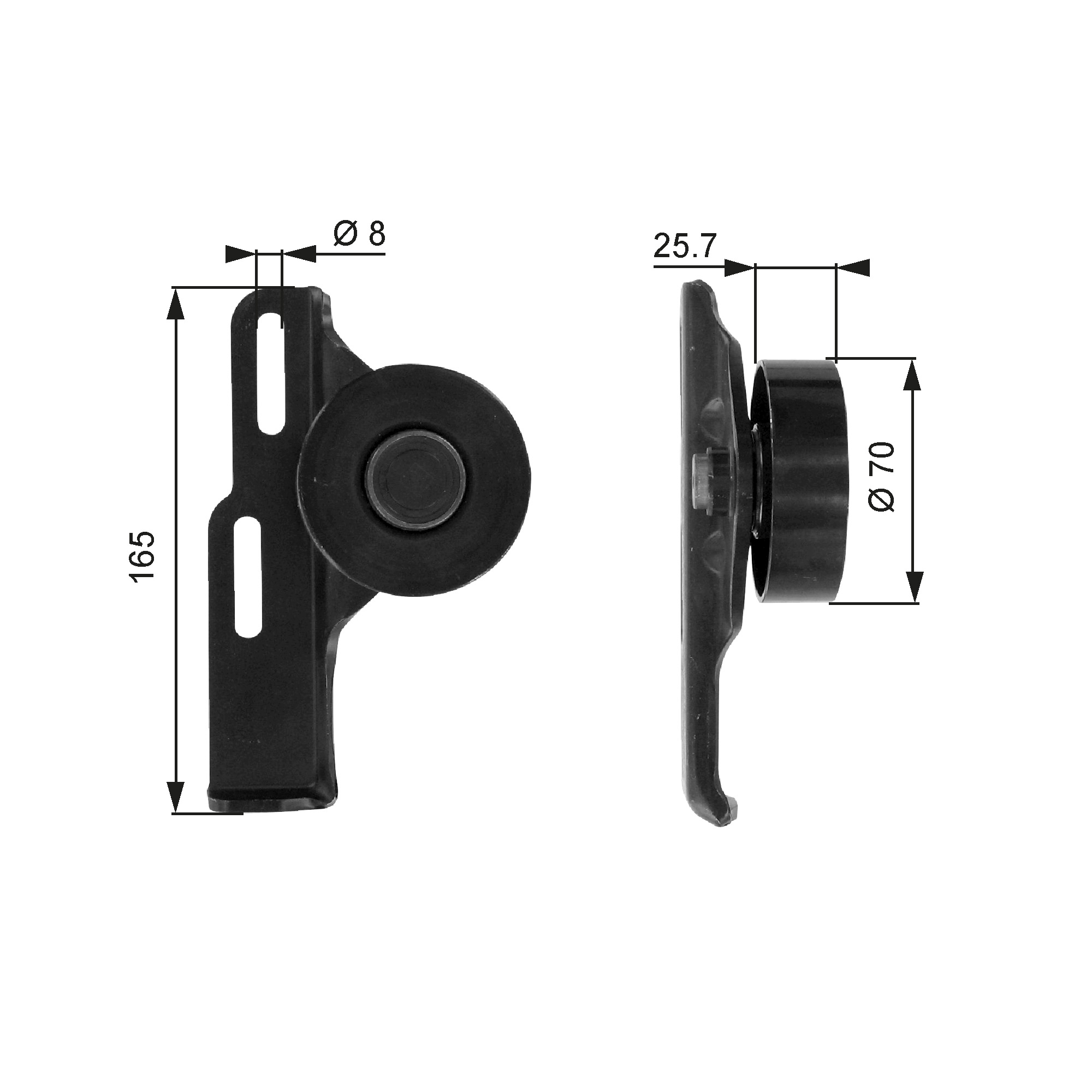 Spannrolle, Keilrippenriemen - T36035 GATES