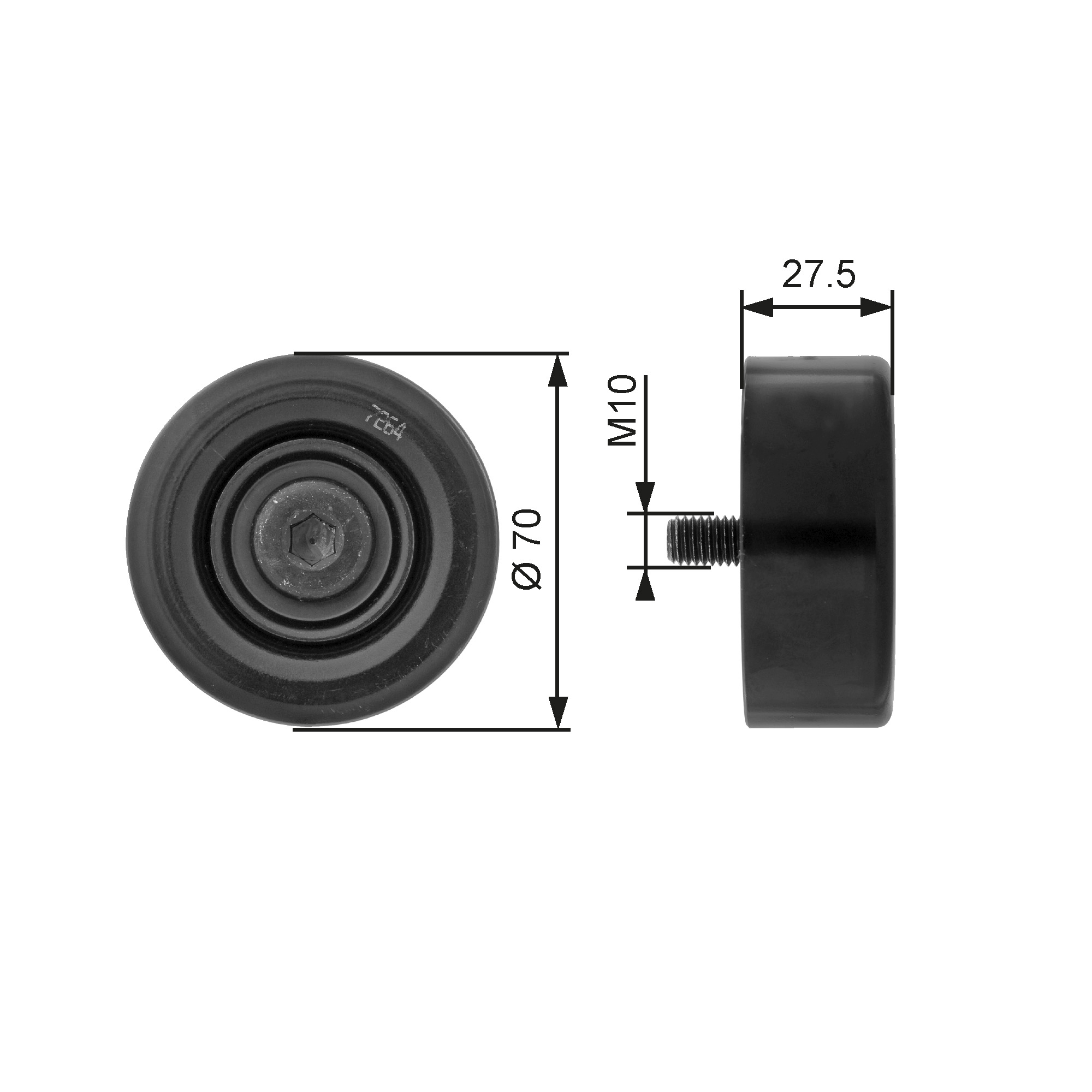 Galoppino/Guidacinghia, Cinghia Poly-V - T36206 GATES