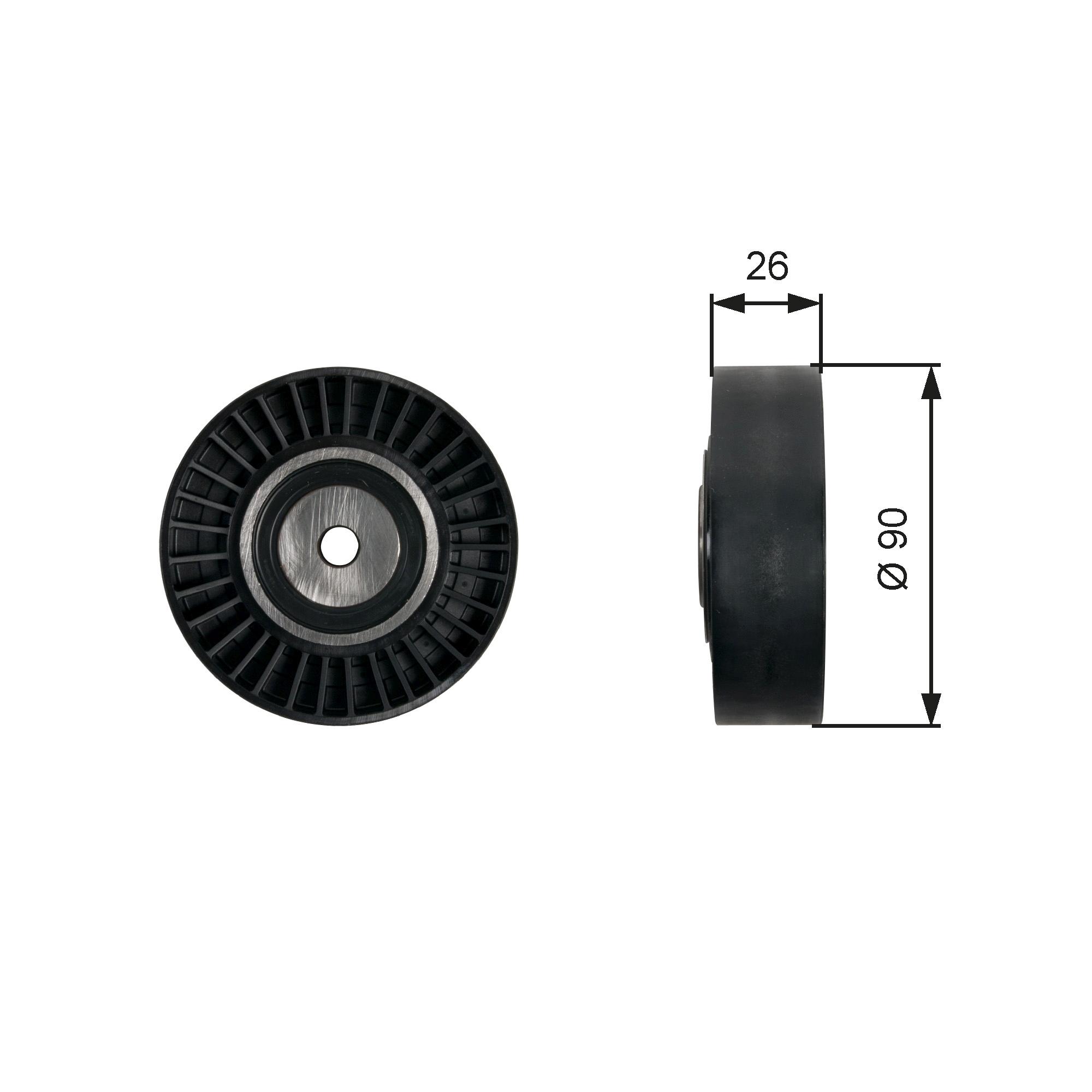 Galoppino/Guidacinghia, Cinghia Poly-V - T36461 GATES