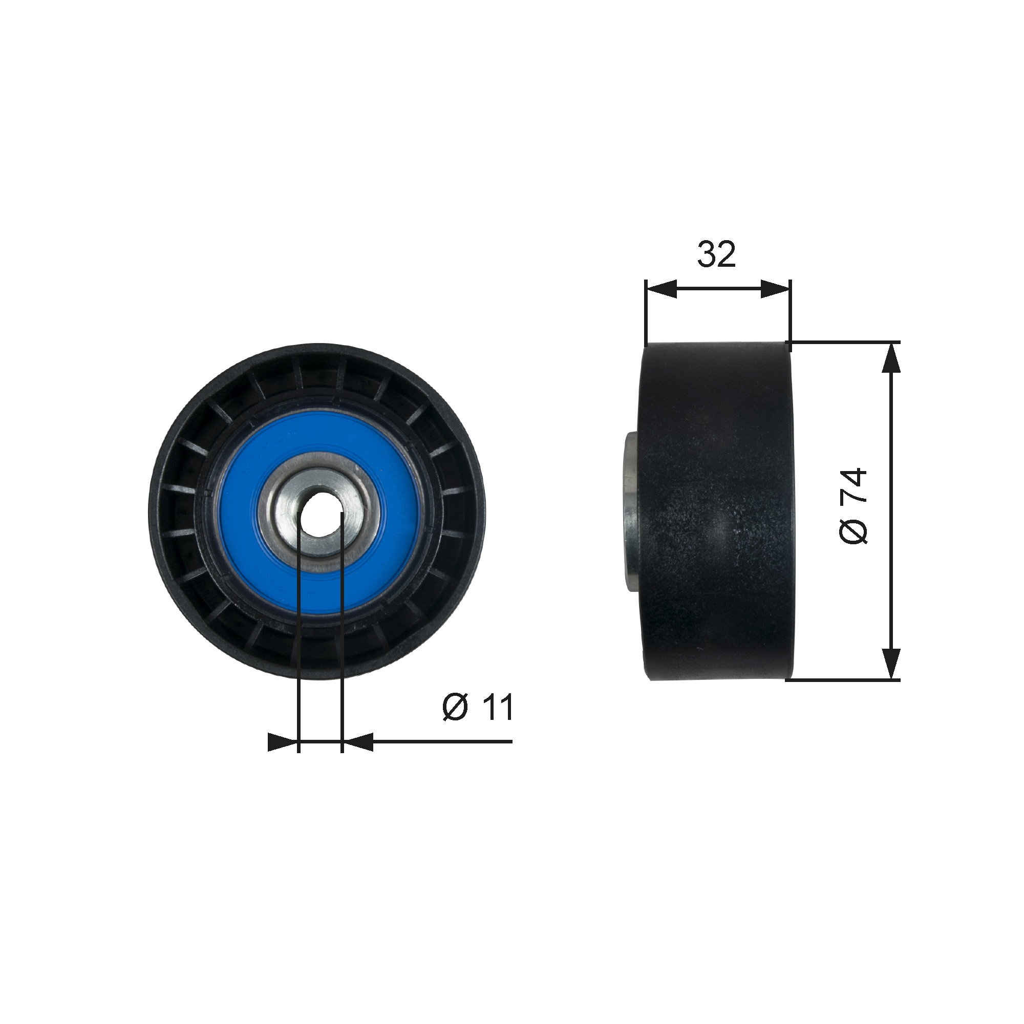 Galoppino/Guidacinghia, Cinghia Poly-V - T36518 GATES
