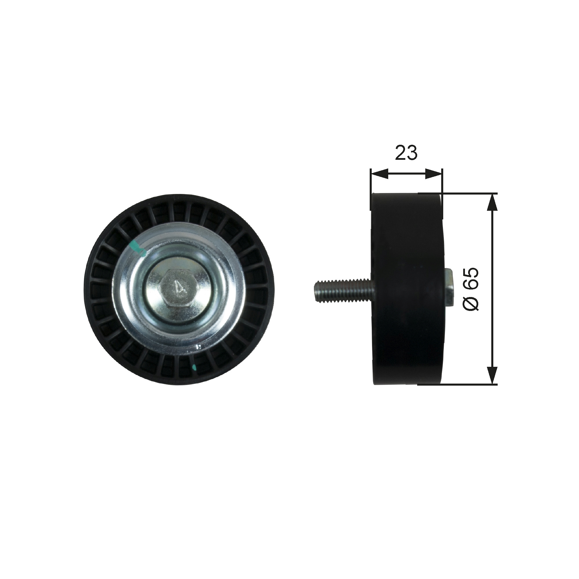 Deflection/Guide Pulley, V-ribbed belt - T36622 GATES