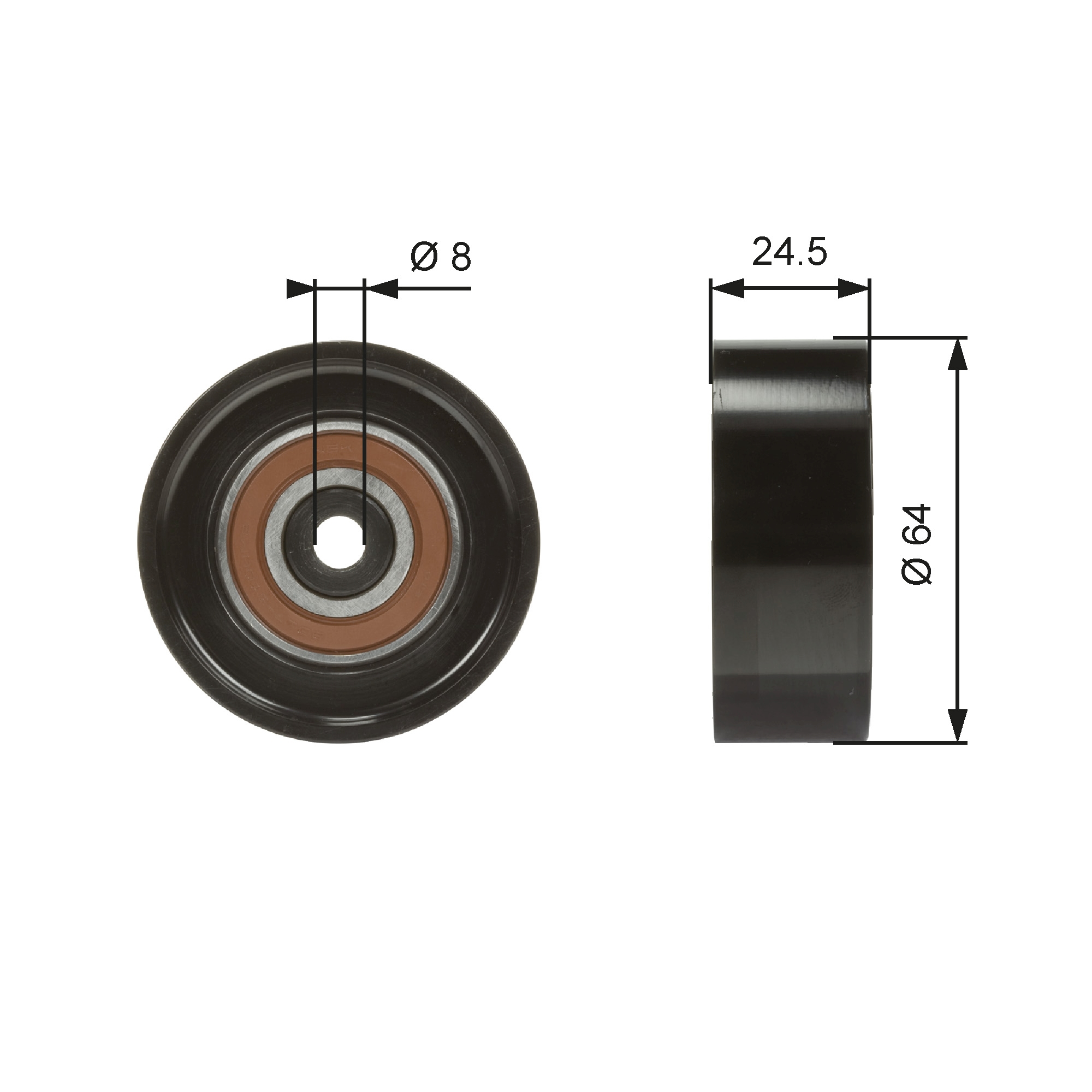 Galoppino/Guidacinghia, Cinghia Poly-V - T38097 GATES