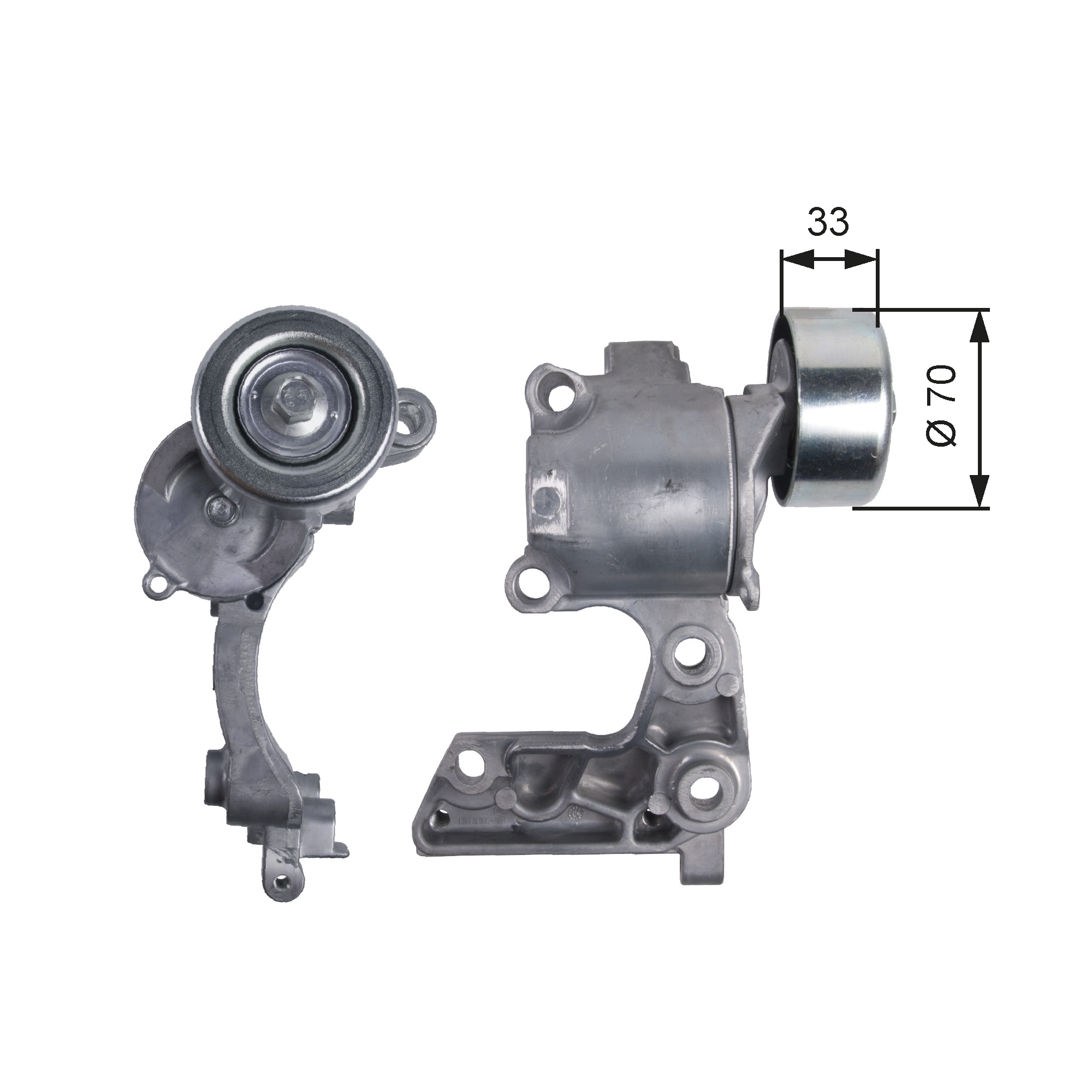 Belt Tensioner, V-ribbed belt - T38411 GATES