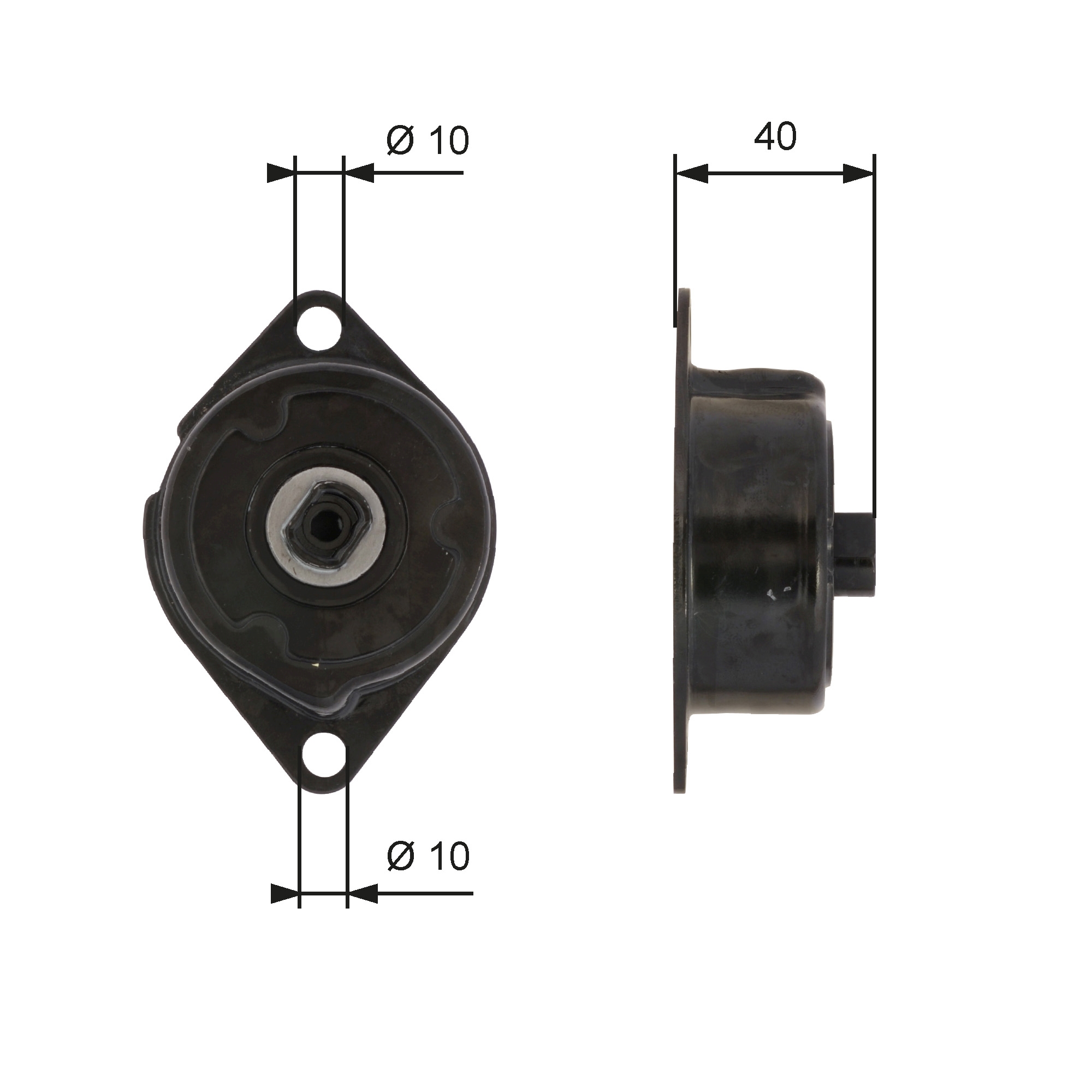 Belt Tensioner, V-ribbed belt - T38499 GATES