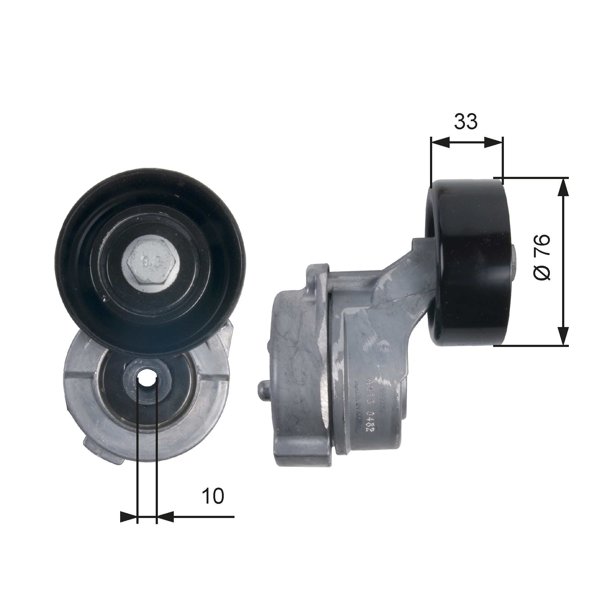 Belt Tensioner, V-ribbed belt - T39134 GATES