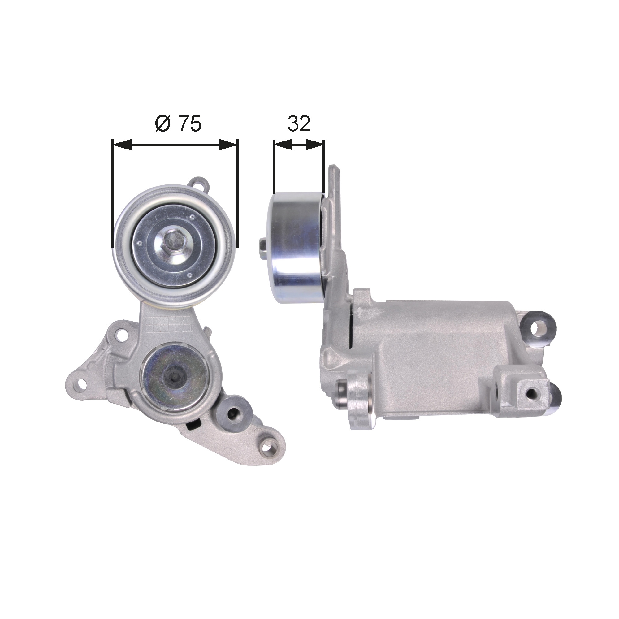 Belt Tensioner, V-ribbed belt - T39135 GATES