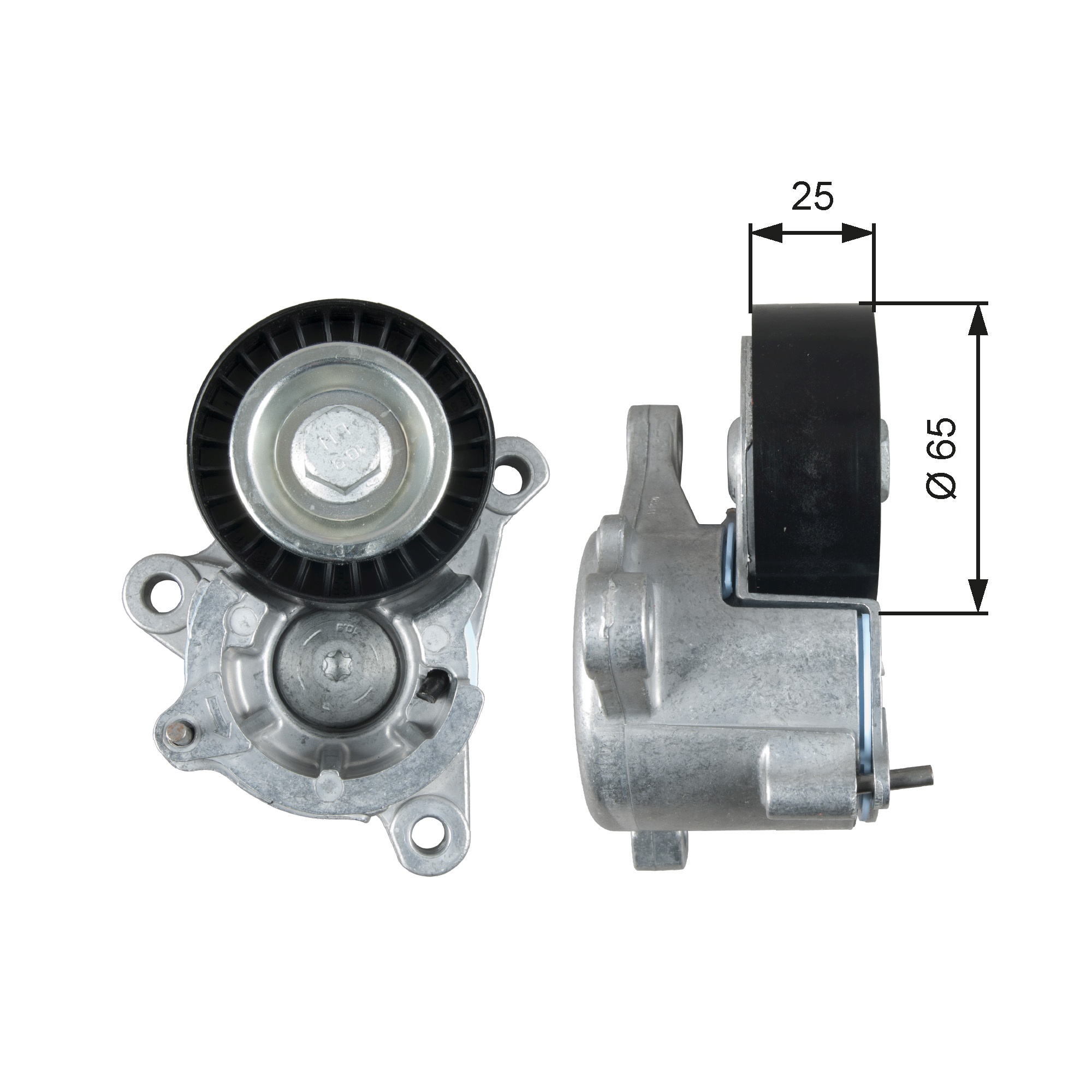 Belt Tensioner, V-ribbed belt - T39193 GATES