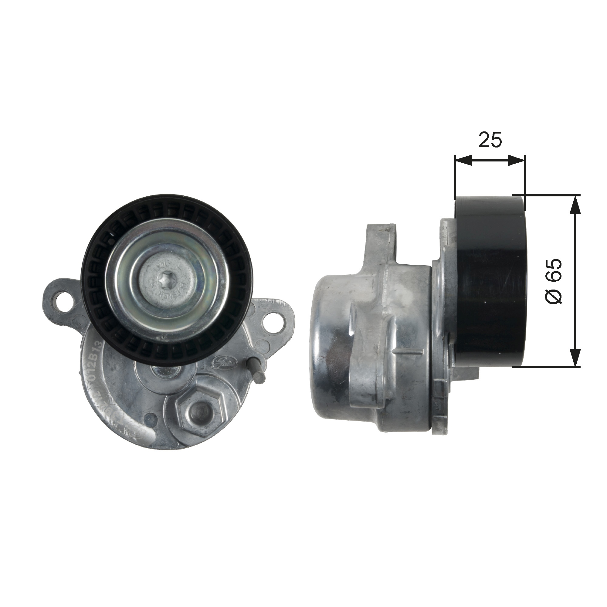 Belt Tensioner, V-ribbed belt - T39212 GATES
