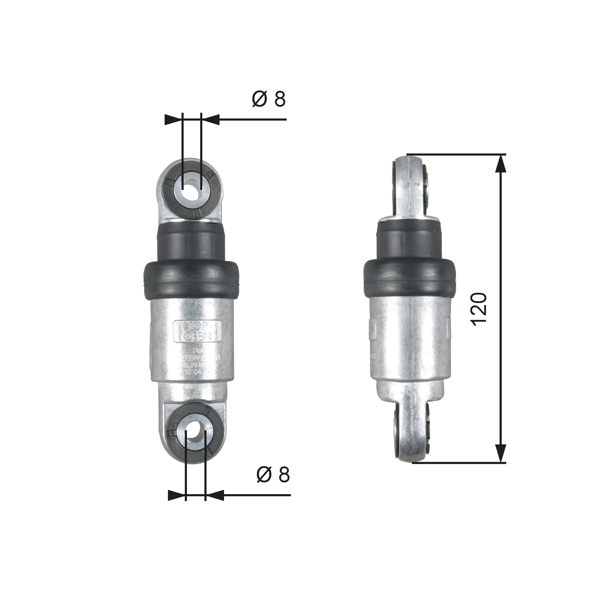 Vibration Damper, V-ribbed belt - T39215 GATES