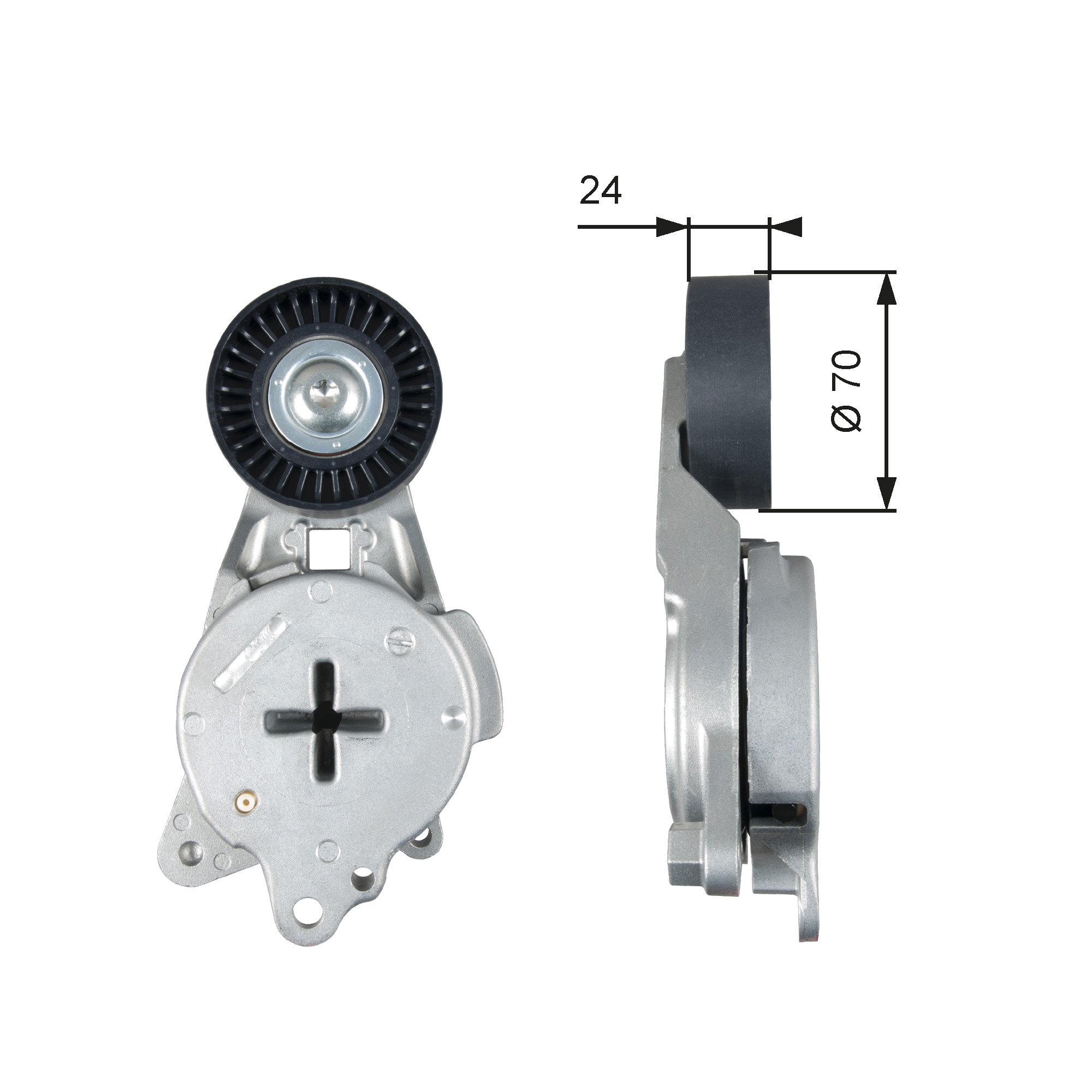 Belt Tensioner, V-ribbed belt - T39268 GATES