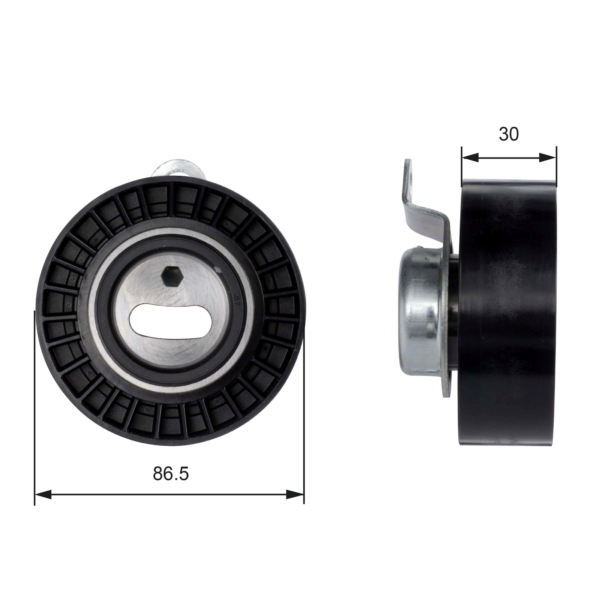 Tensioner Pulley, timing belt - T41008 GATES