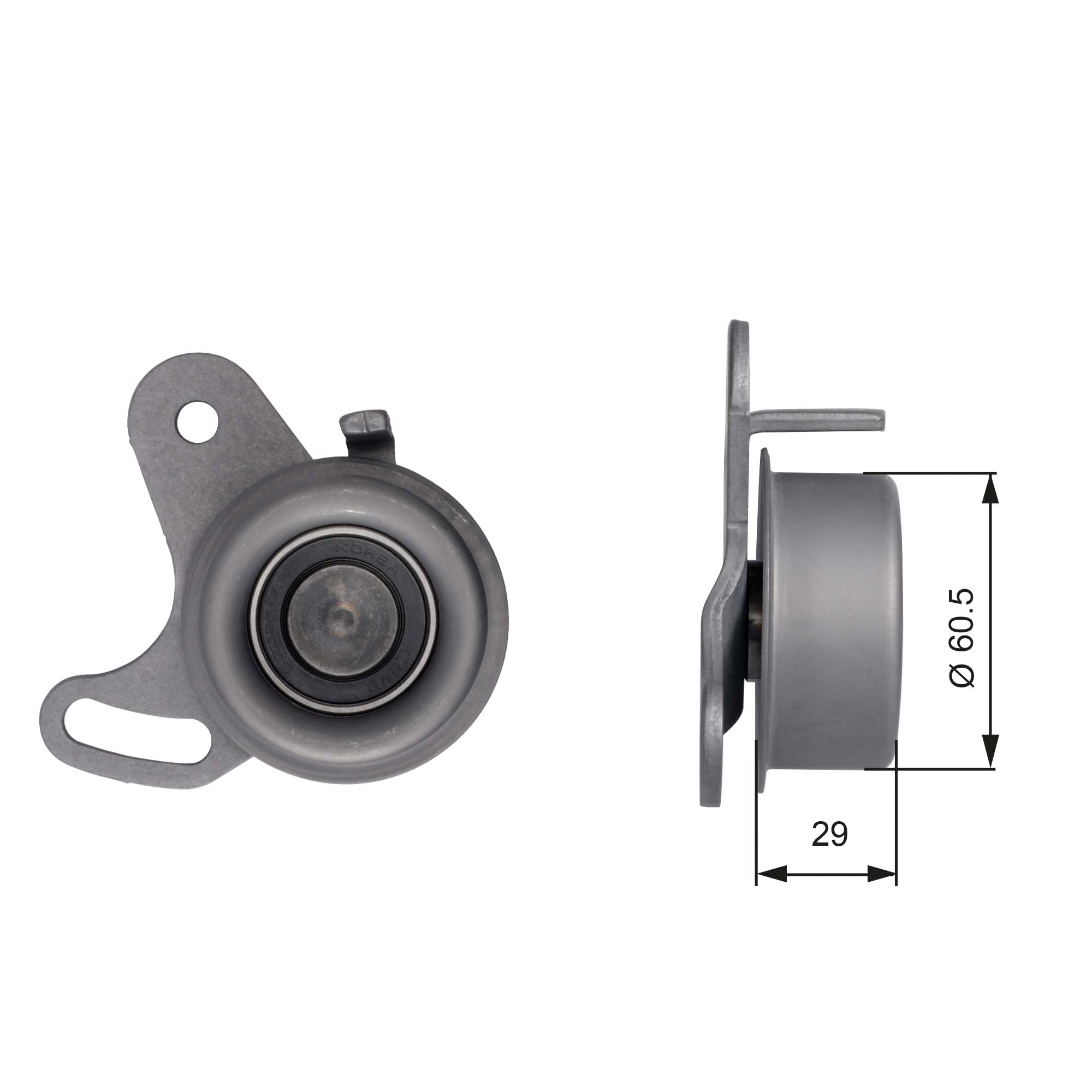 Tensioner Pulley, timing belt - T41037 GATES