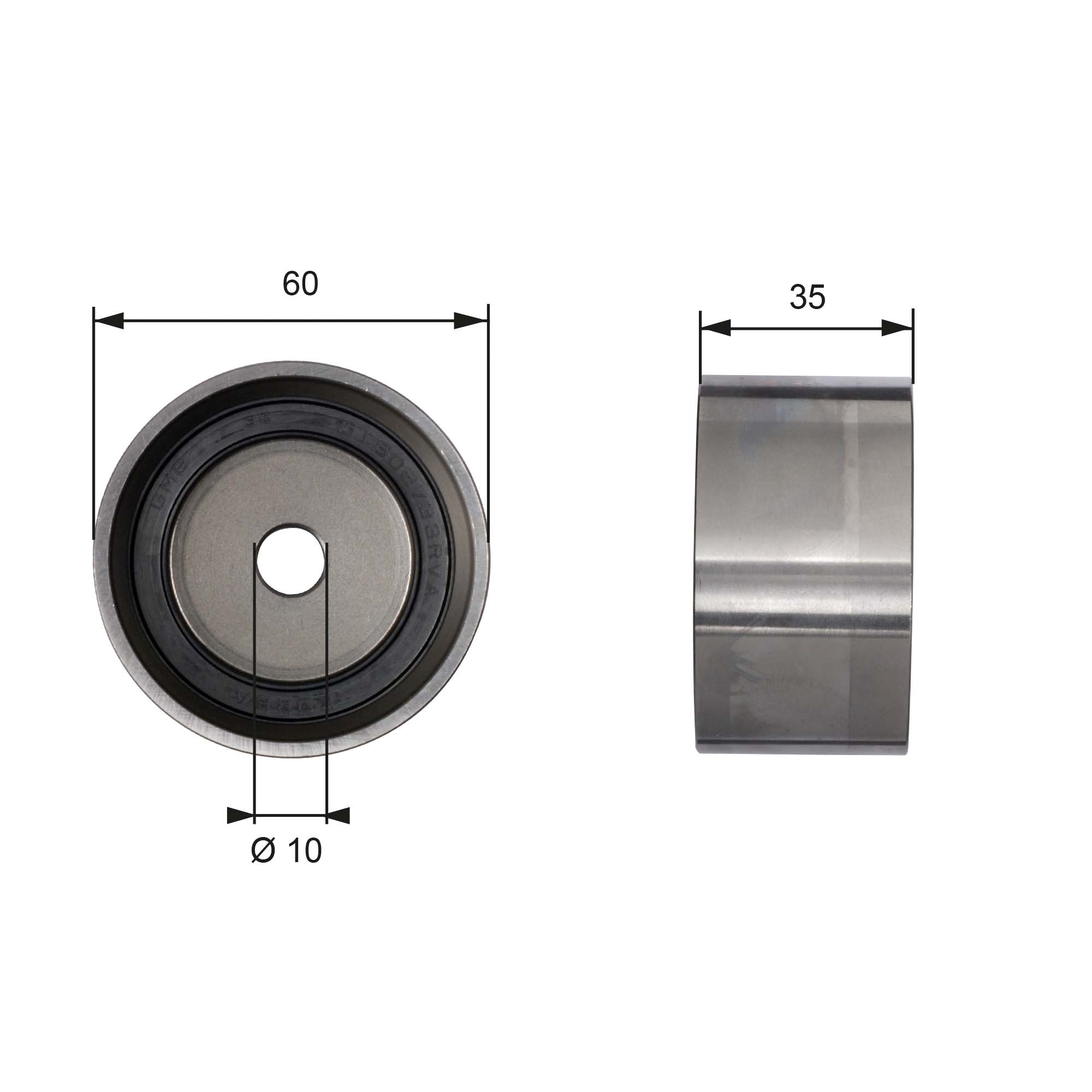 Deflection/Guide Pulley, timing belt - T41040 GATES