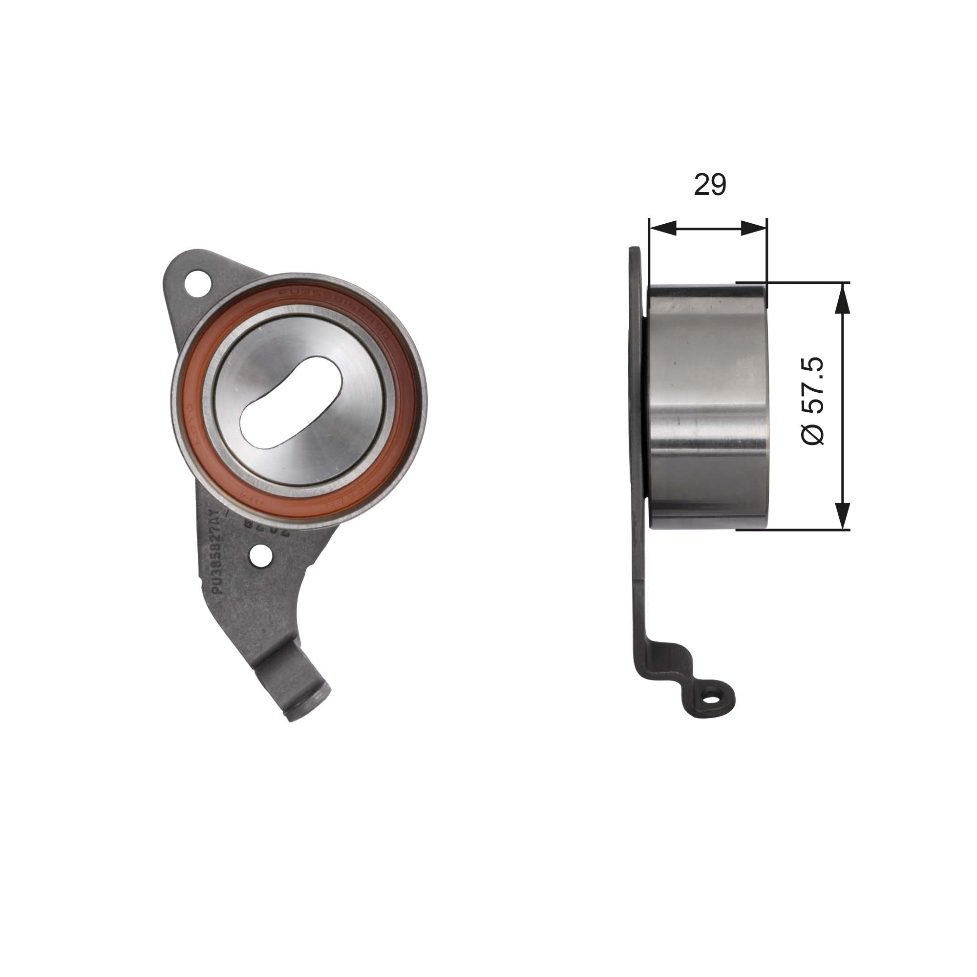 Tensioner Pulley, timing belt - T41067 GATES