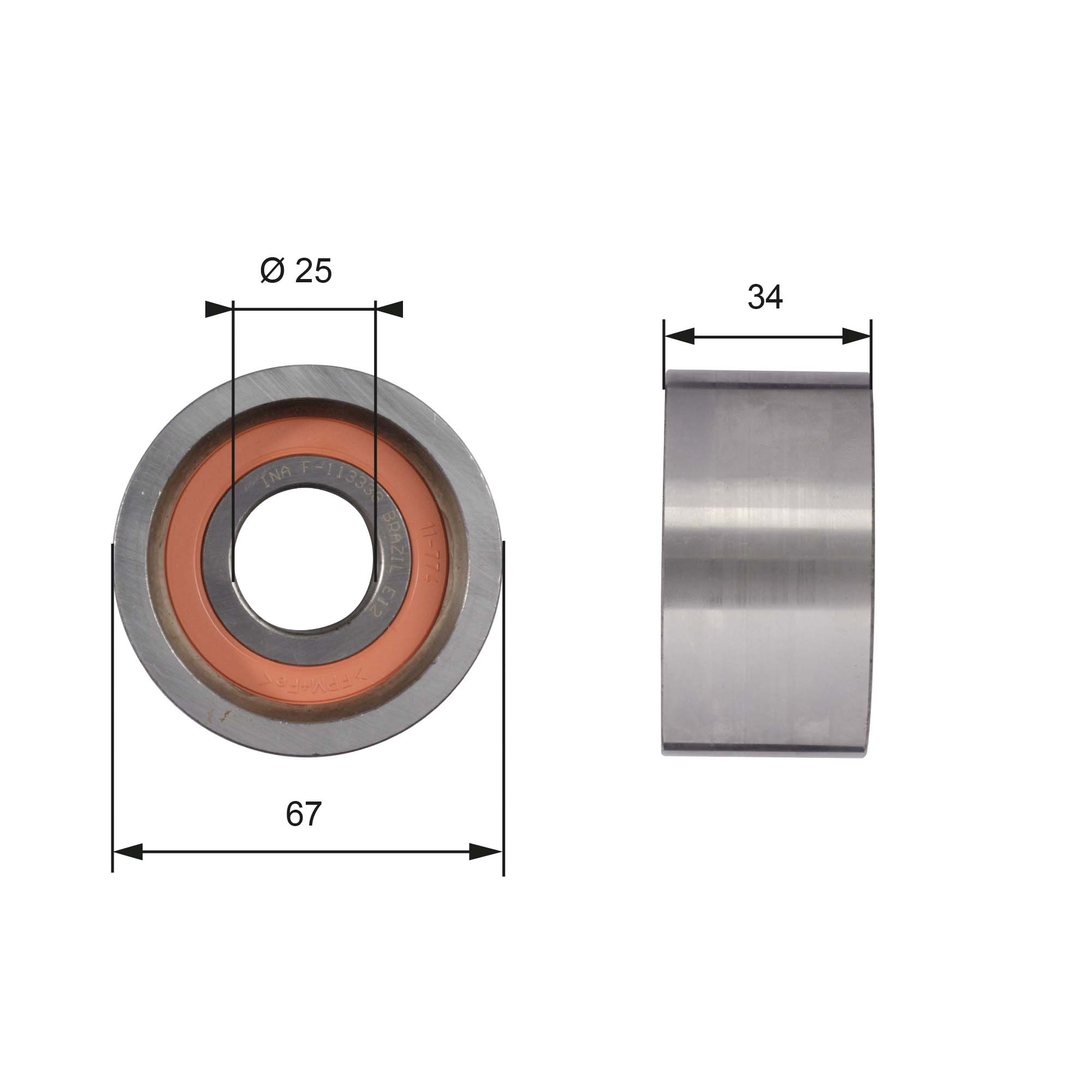 Galoppino/Guidacinghia, Cinghia dentata - T41178 GATES