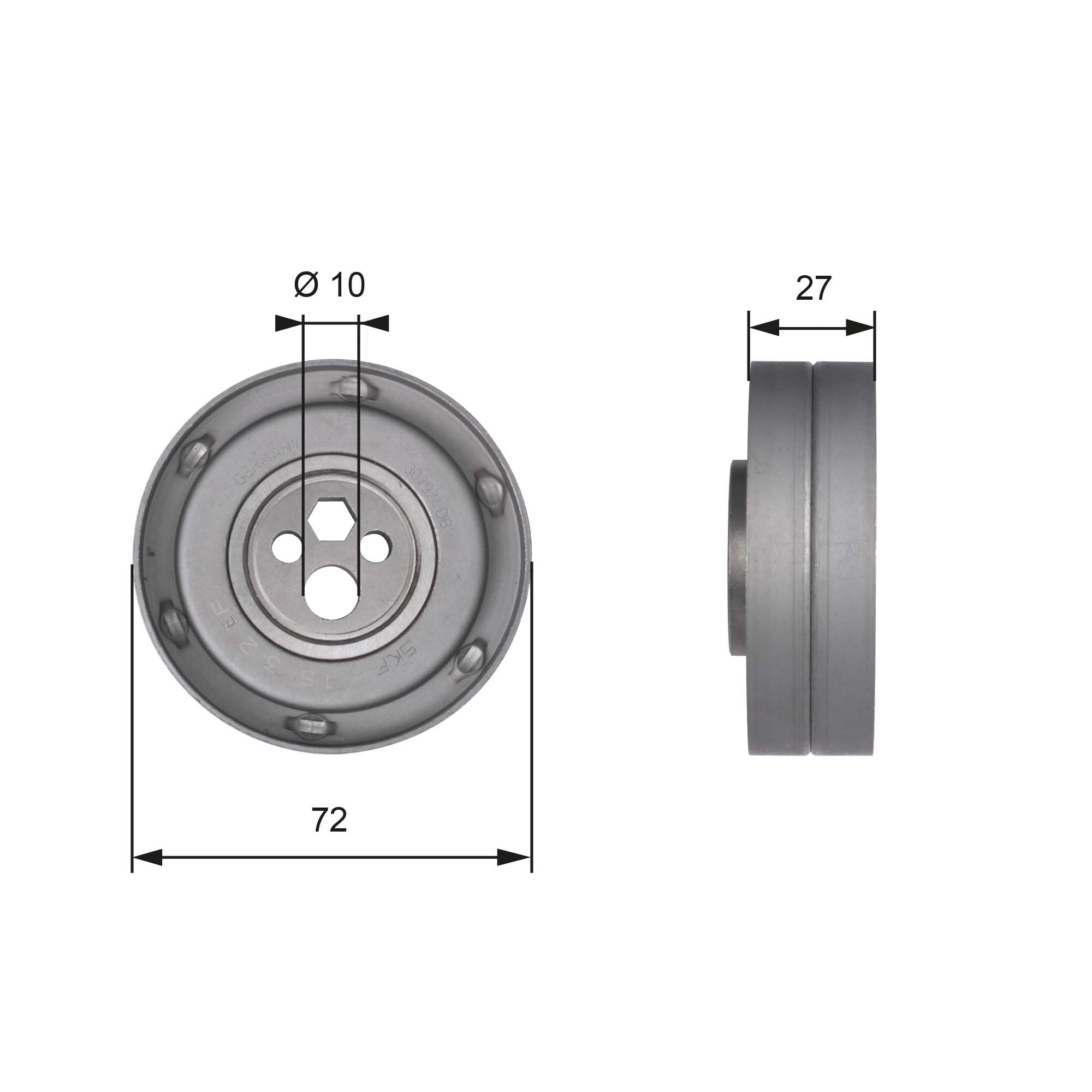 Rullo tenditore, Cinghia dentata - T41216 GATES