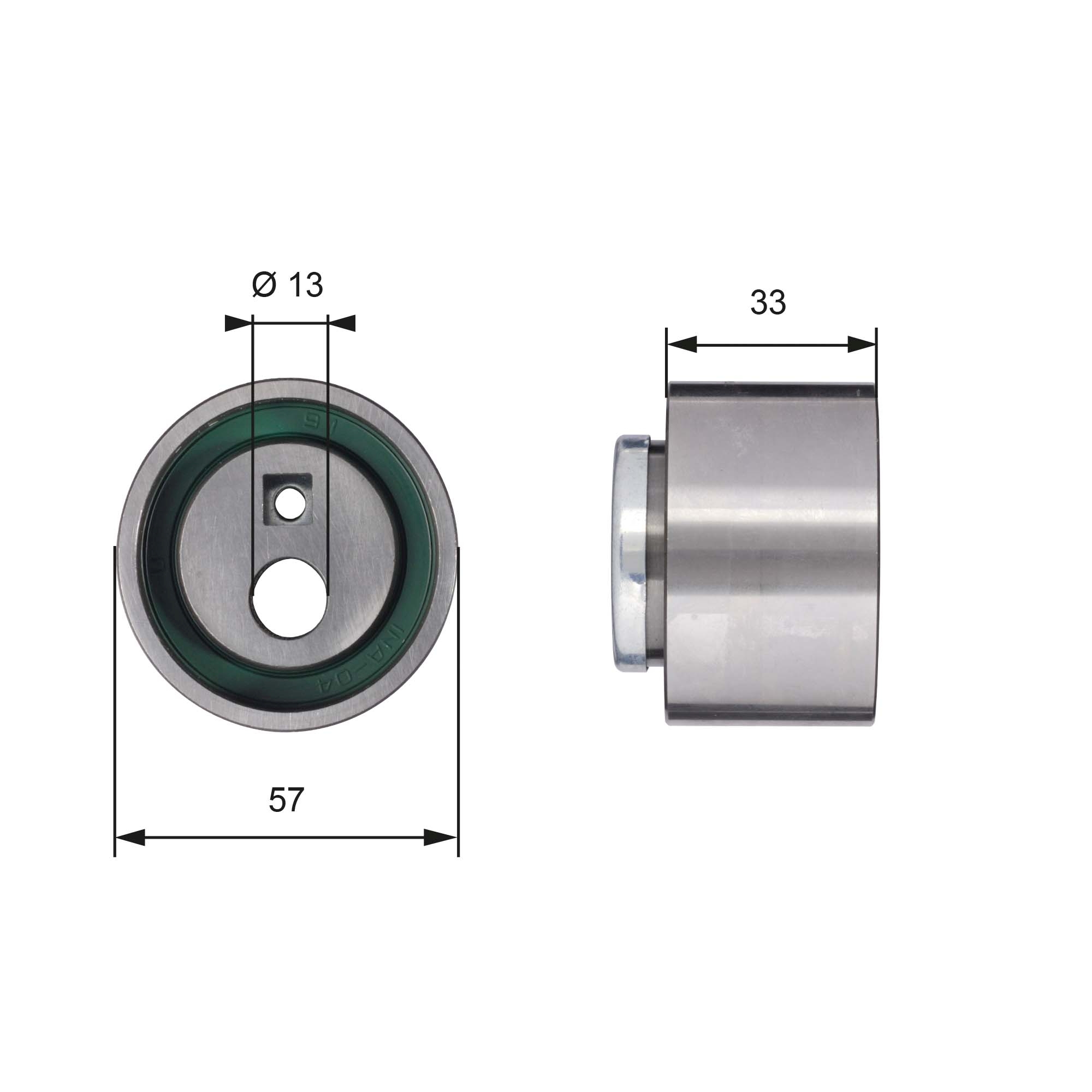 Tensioner Pulley, timing belt - T41258 GATES