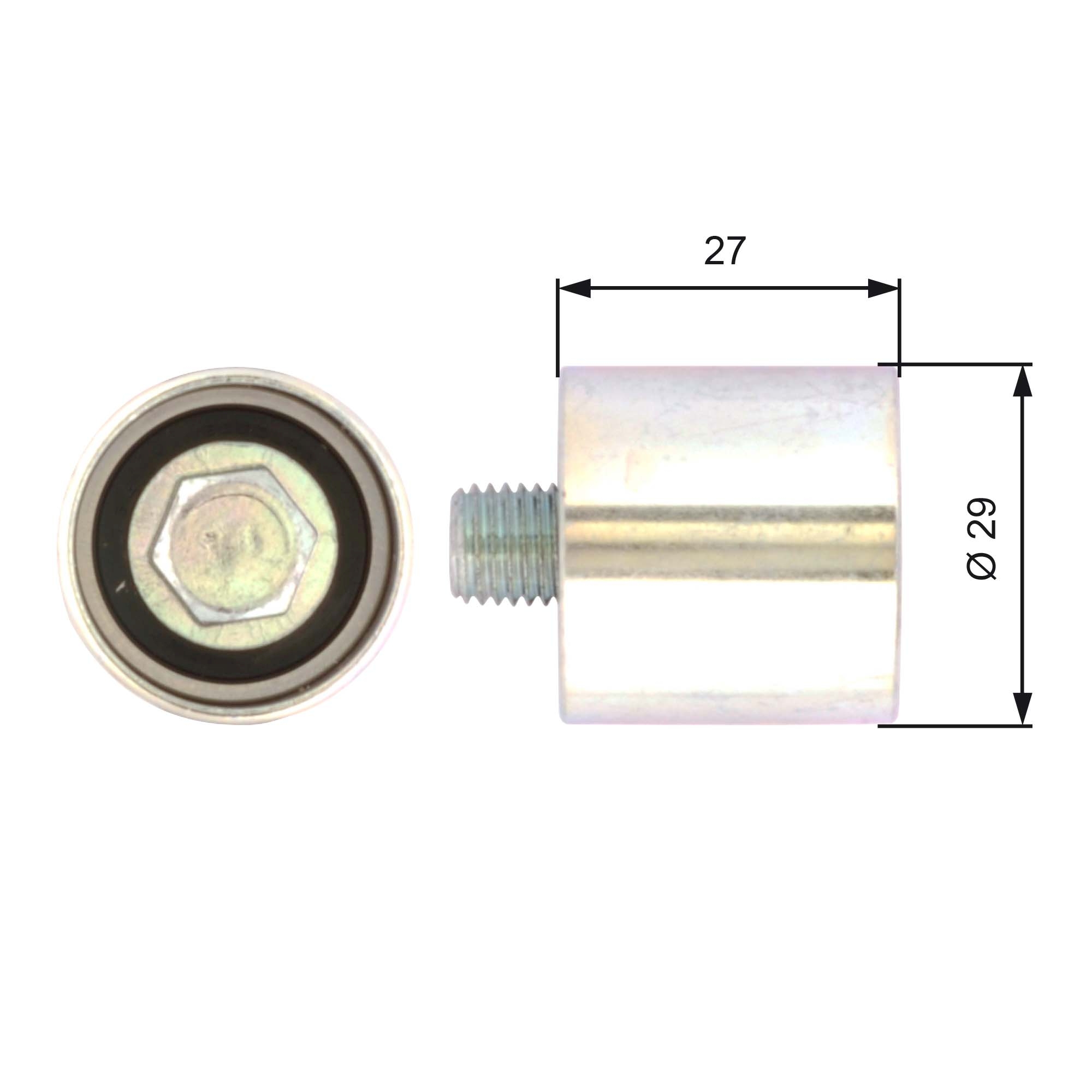 Deflection/Guide Pulley, timing belt - T42019 GATES