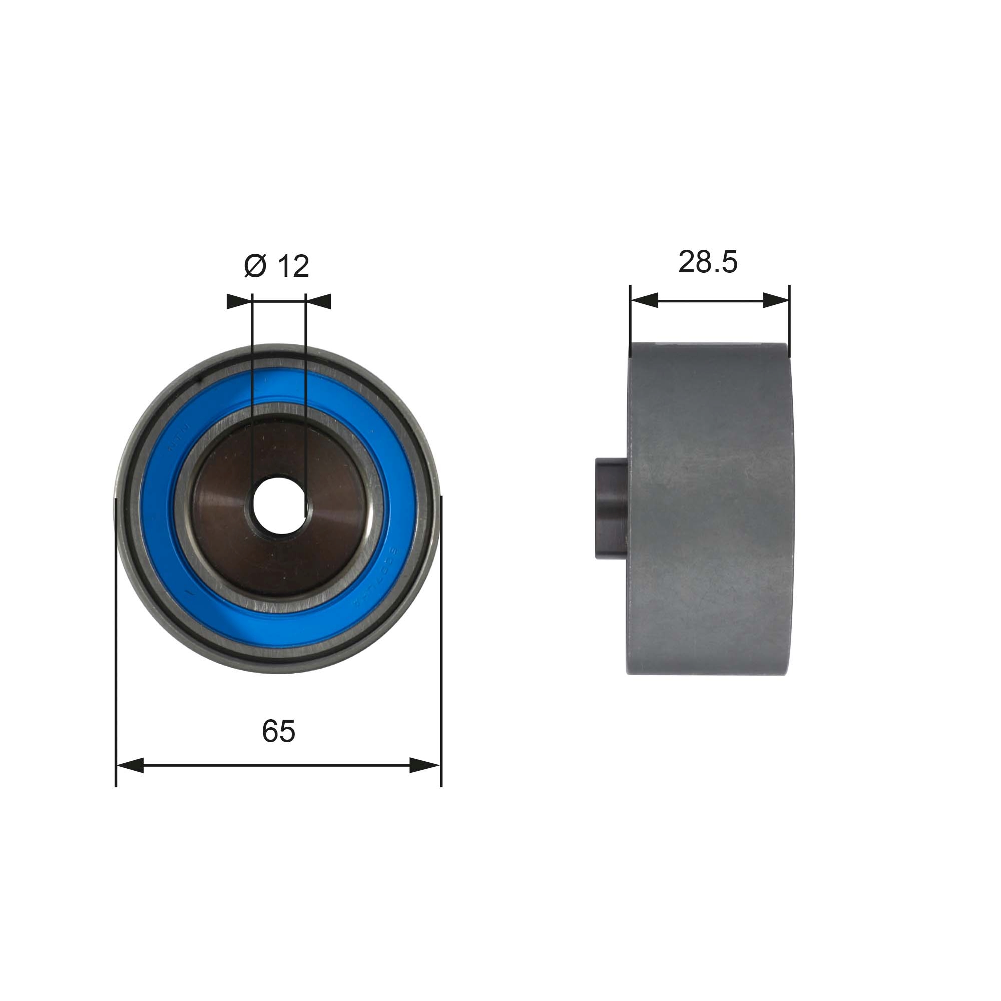 Deflection/Guide Pulley, timing belt - T42081 GATES