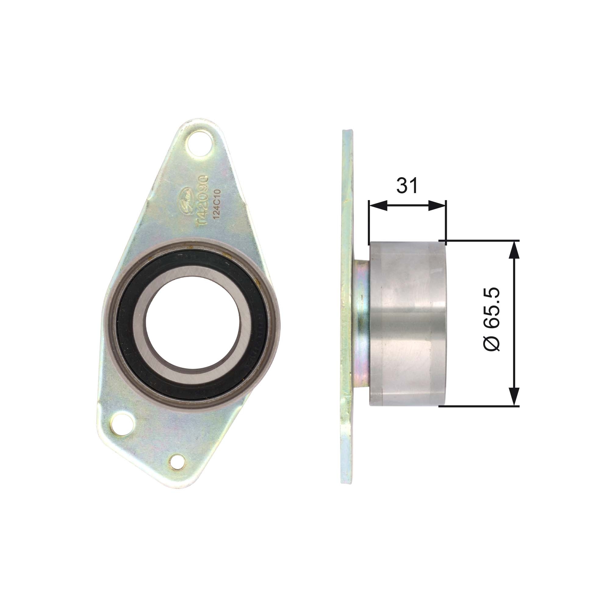 Deflection/Guide Pulley, timing belt - T42090 GATES