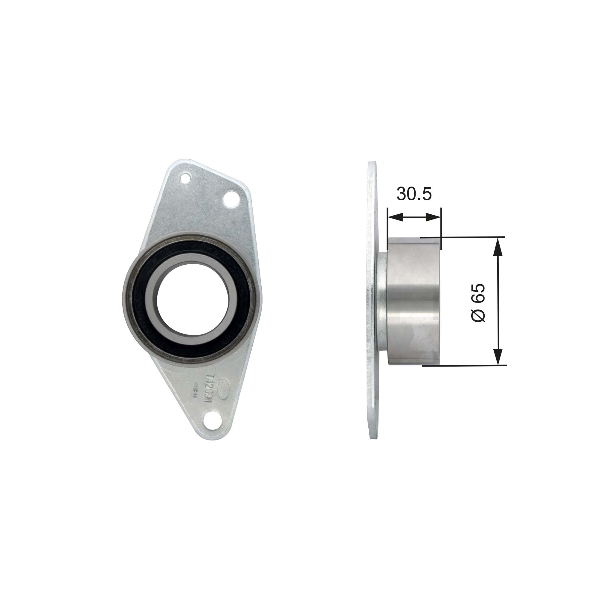 Deflection/Guide Pulley, timing belt - T42091 GATES