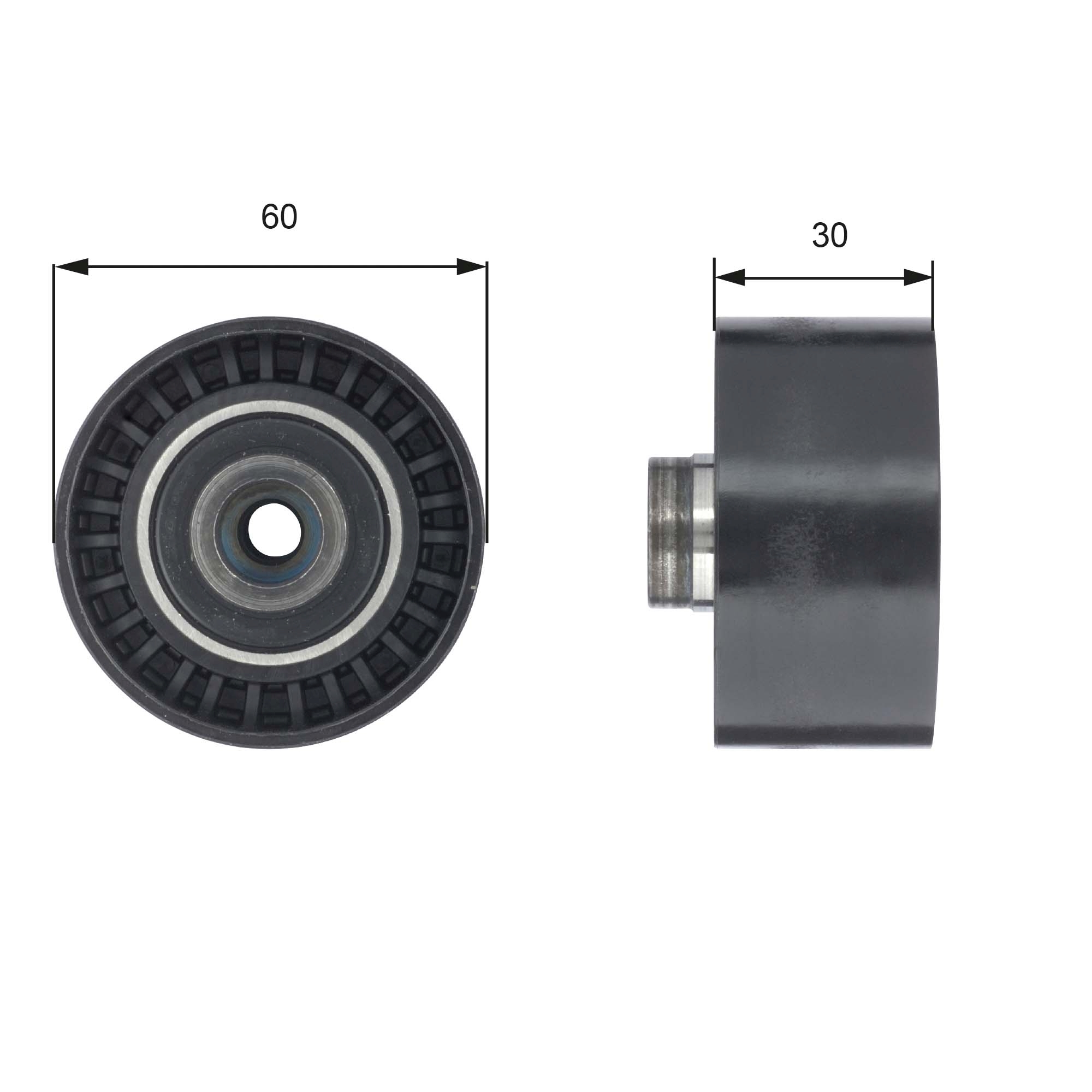 Deflection/Guide Pulley, timing belt - T42191 GATES