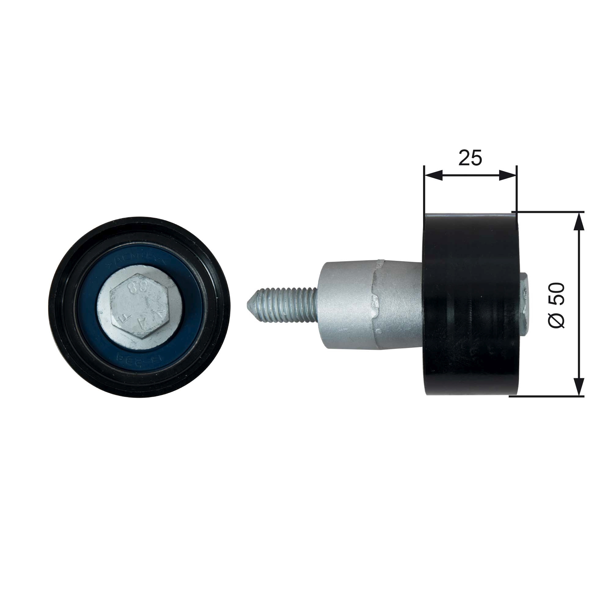 Deflection/Guide Pulley, timing belt - T42317 GATES