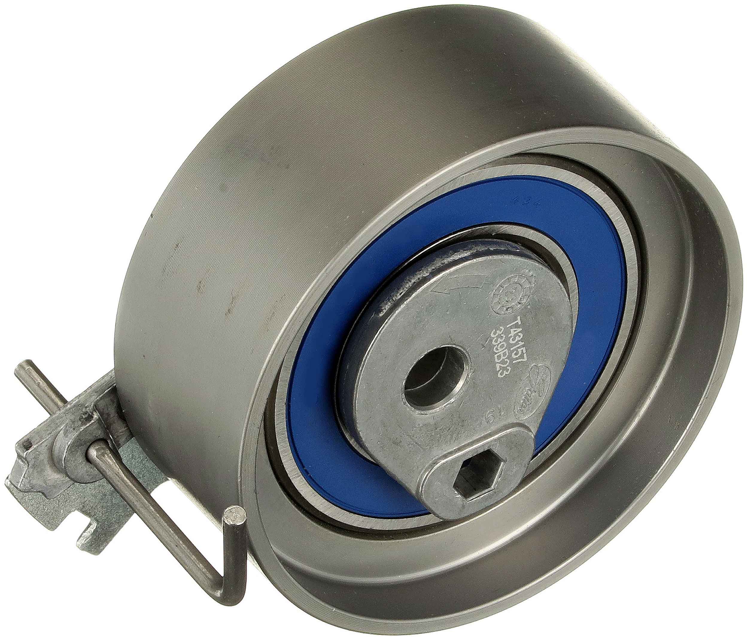 Tensioner Pulley, timing belt - T43157 GATES
