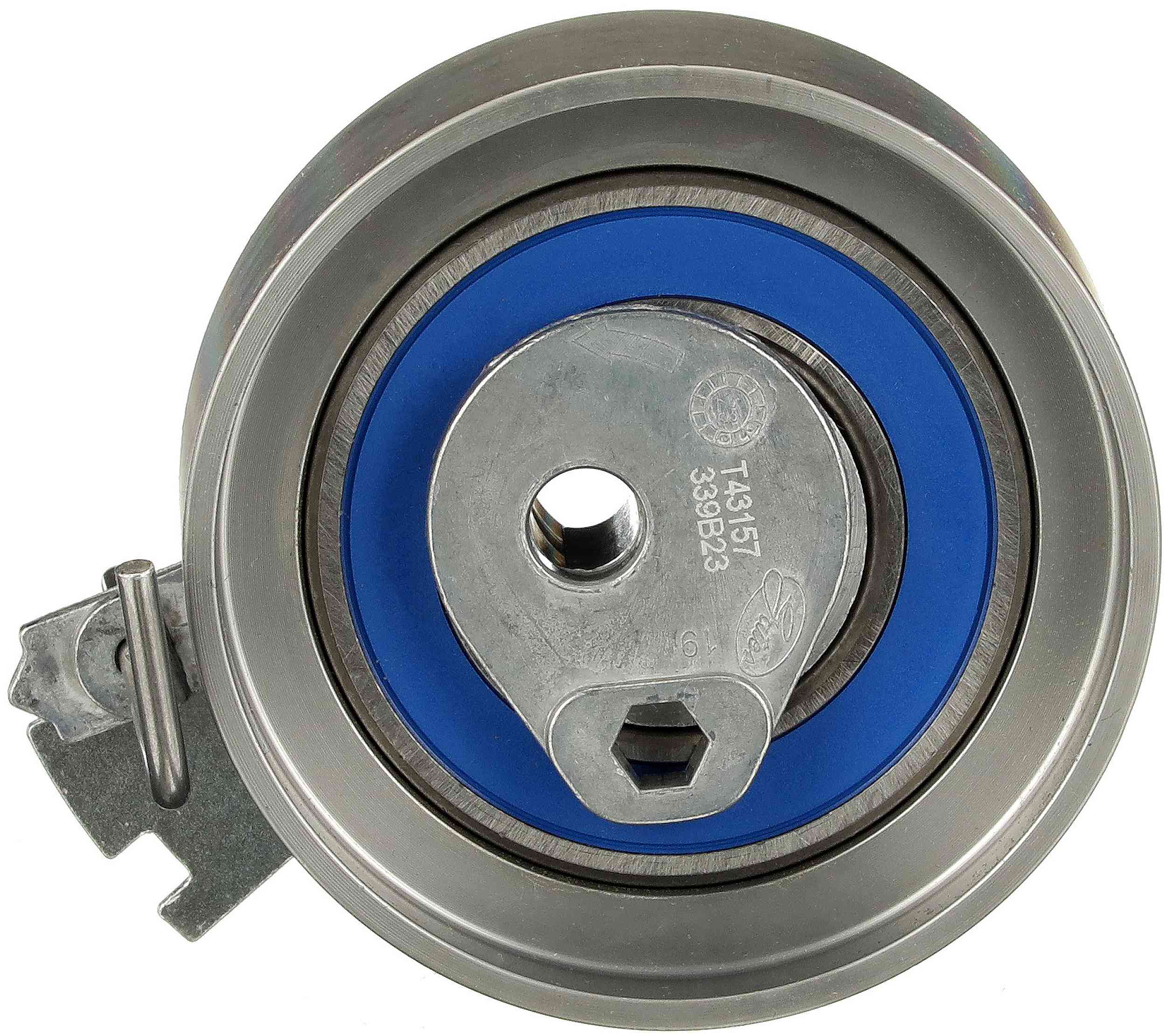 Tensioner Pulley, timing belt - T43157 GATES