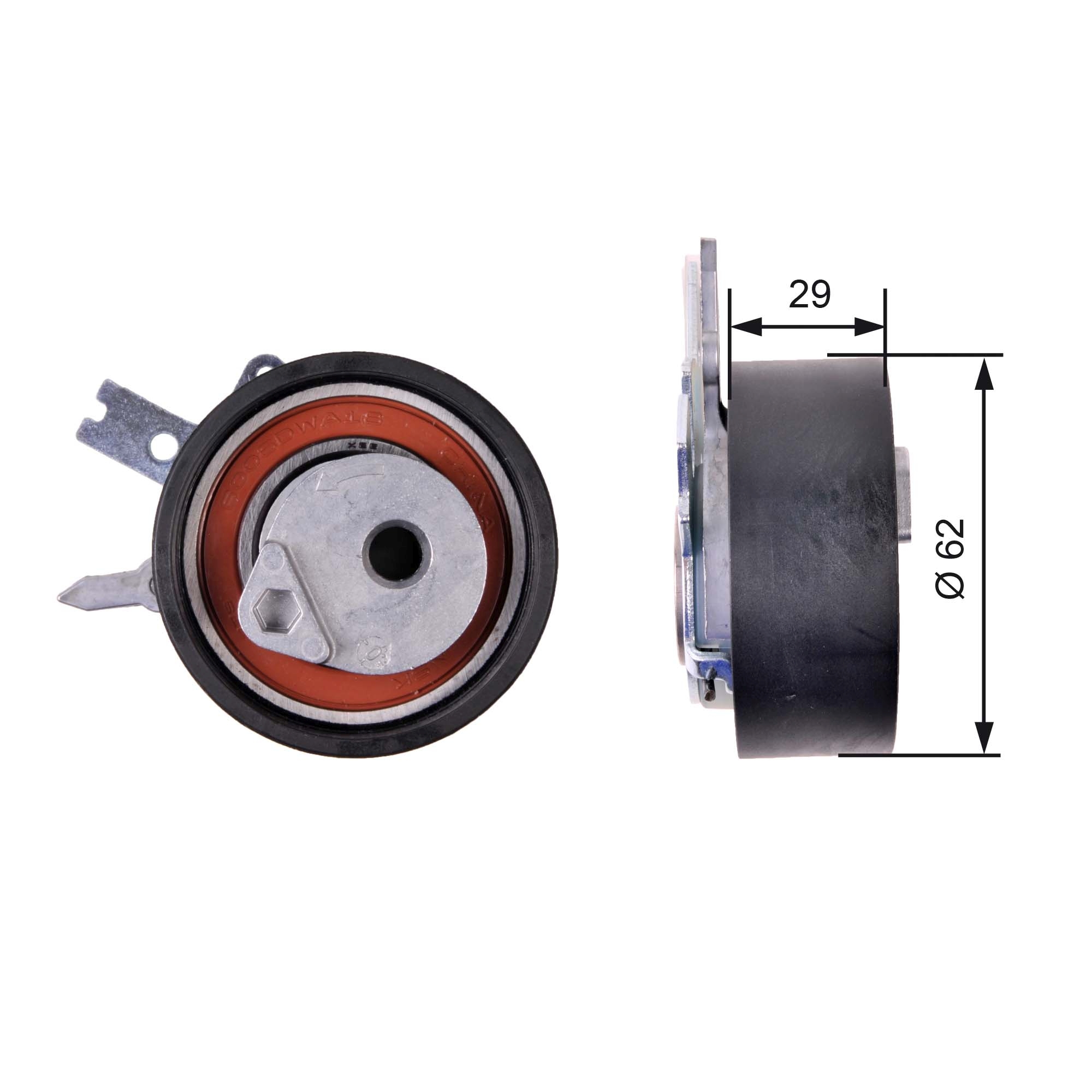 Tensioner Pulley, timing belt - T43218 GATES