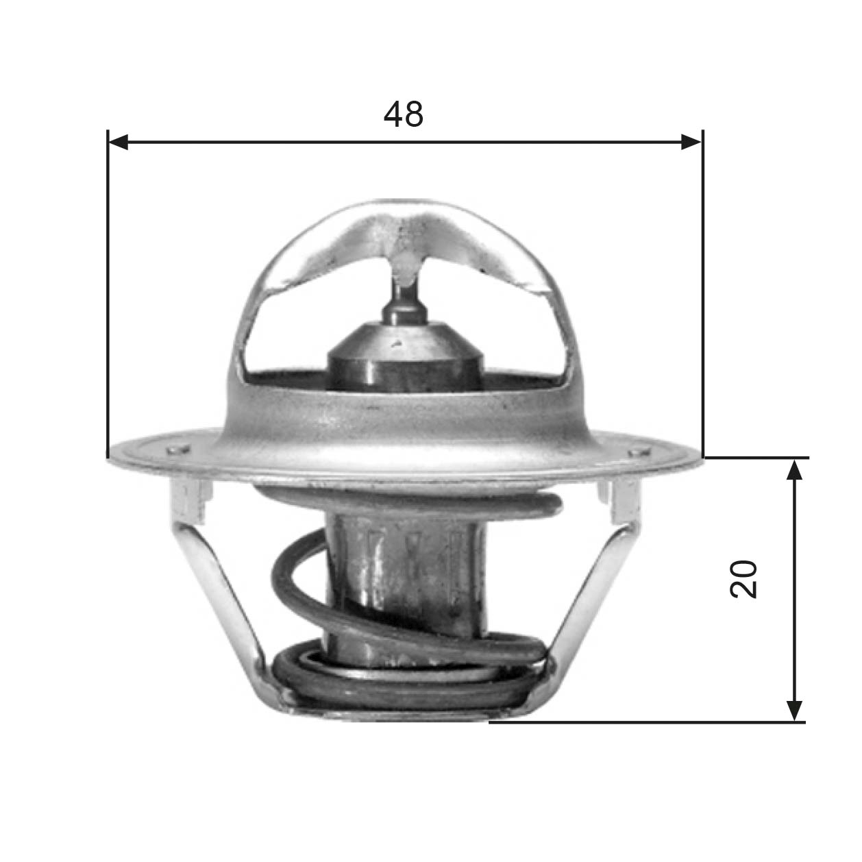Thermostat, coolant - TH00382G1 GATES