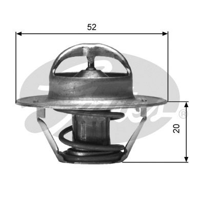 Thermostat, coolant - TH00591G1 GATES