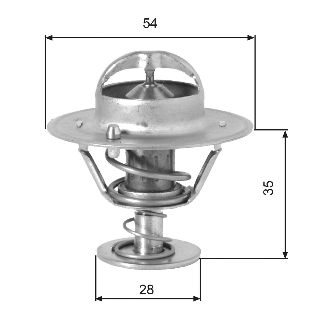 Thermostat, coolant - TH00782G1 GATES