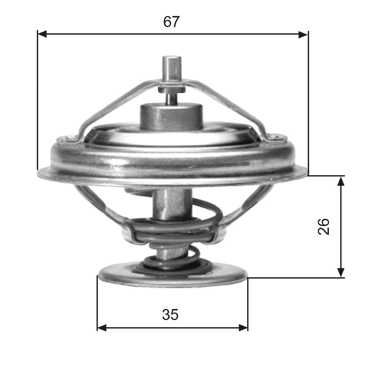 Termostato, Refrigerante - TH01880G1 GATES
