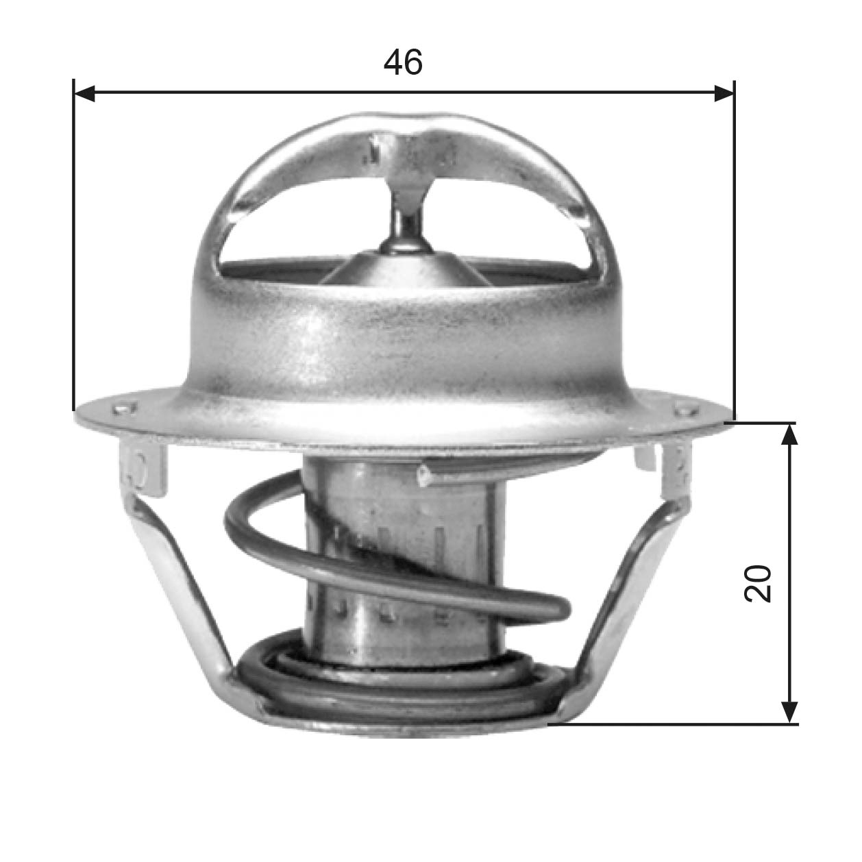 Termostato, Refrigerante - TH03082G1 GATES