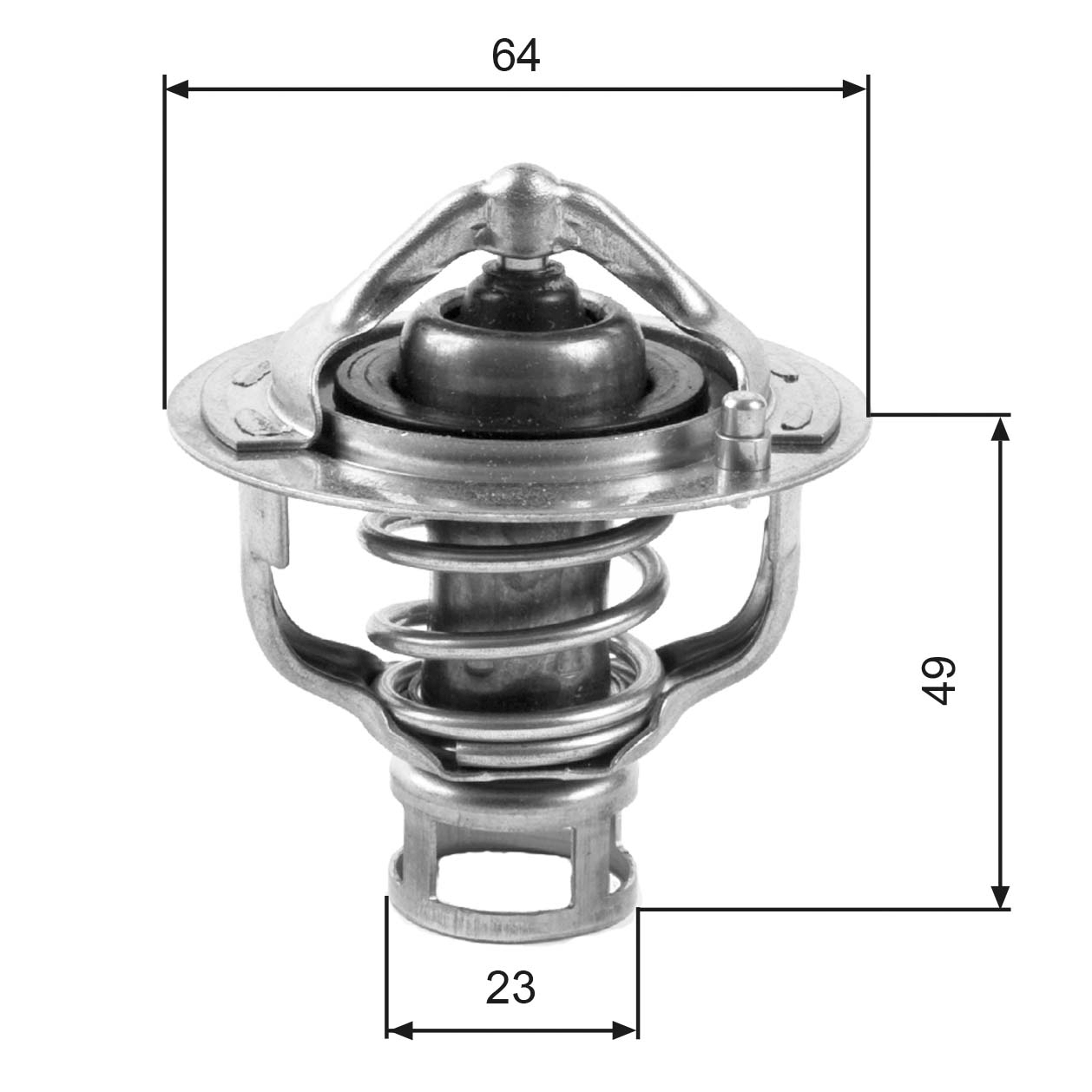 Thermostat, coolant - TH04082 GATES
