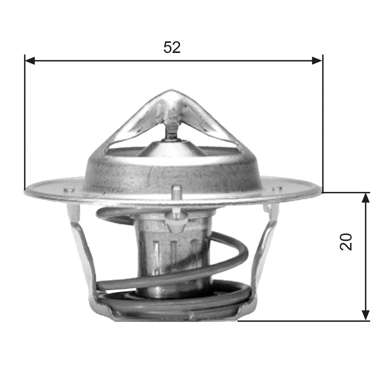 Thermostat, coolant - TH04182G1 GATES