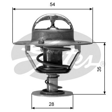 Thermostat, coolant - TH04277G1 GATES