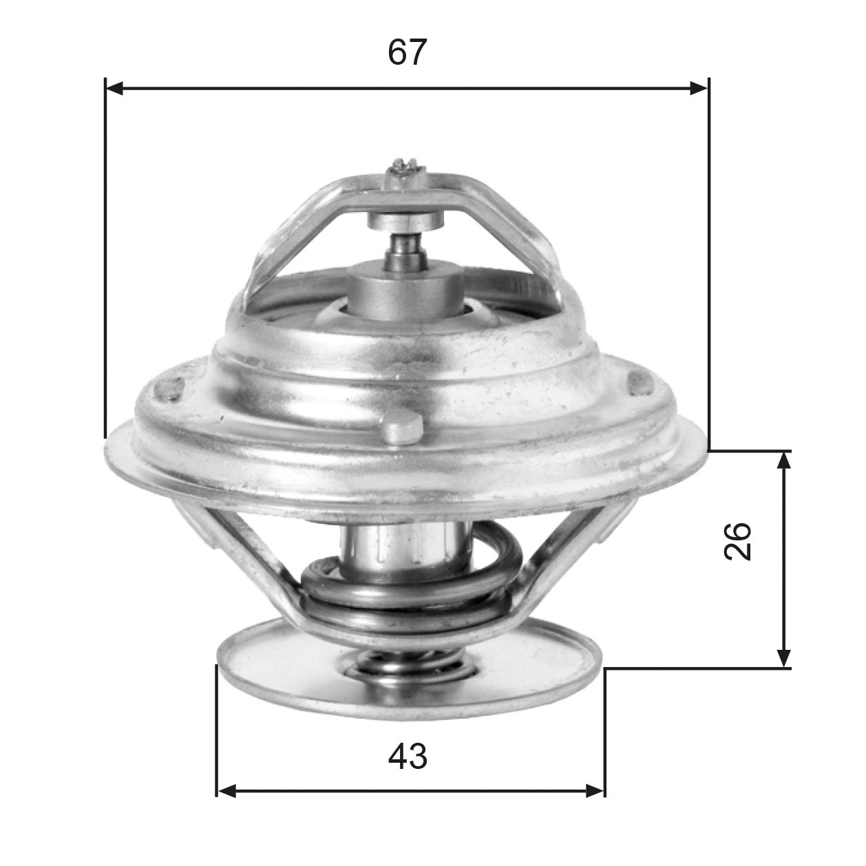 Thermostat, coolant - TH05586G1 GATES