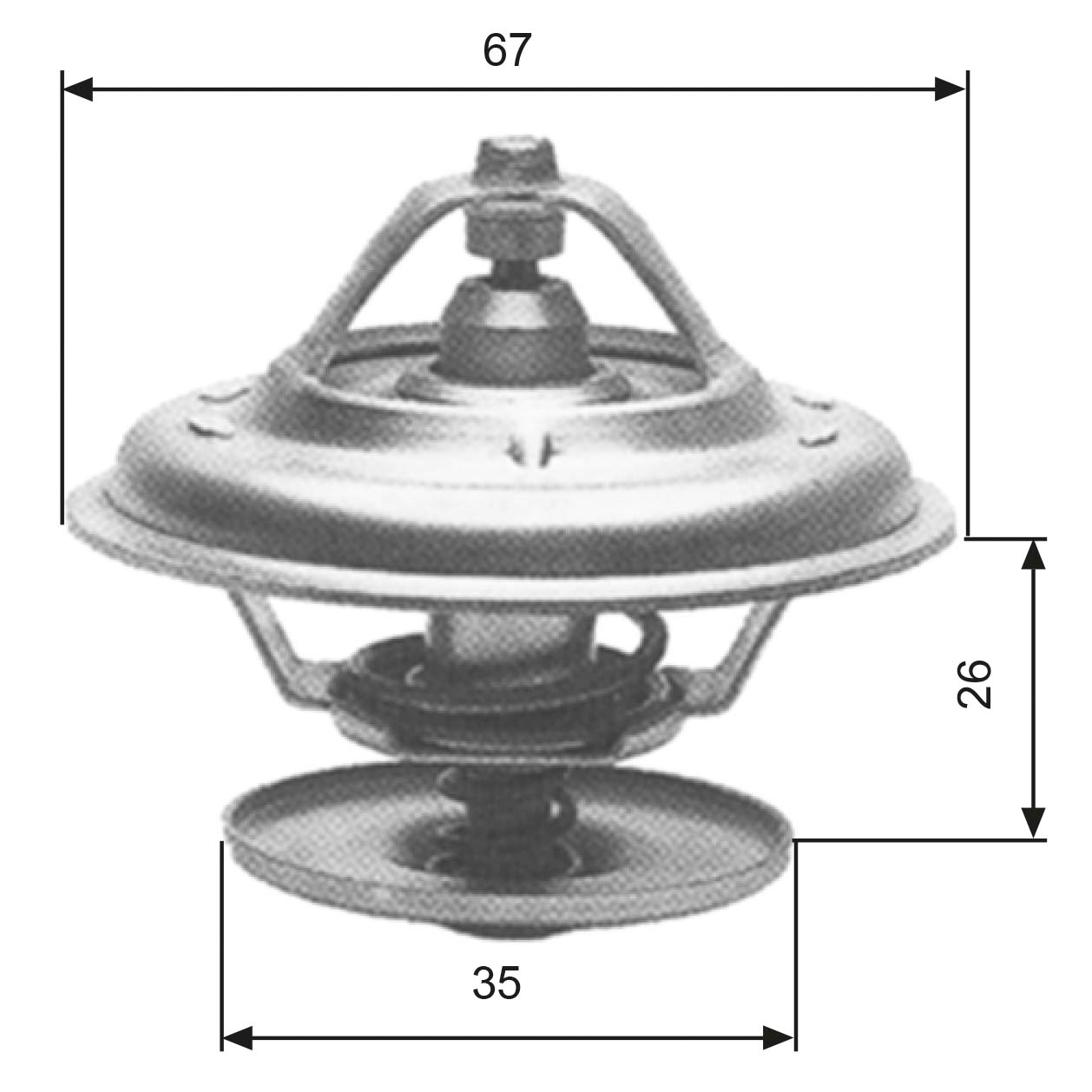 Thermostat, coolant - TH11680G1 GATES