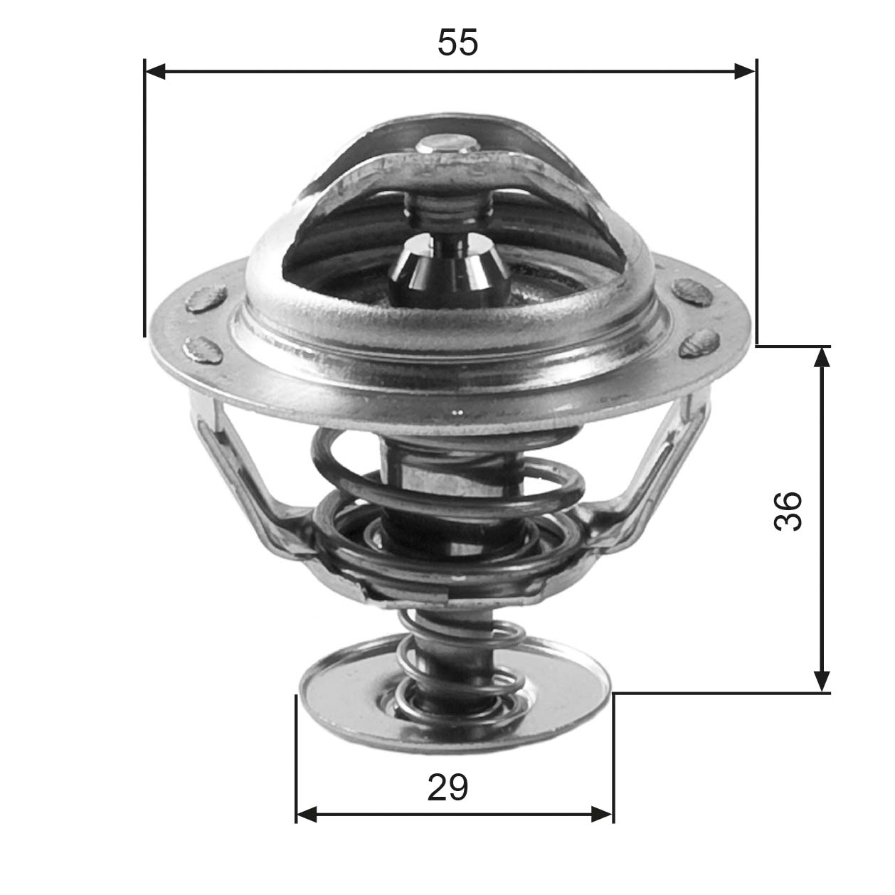Thermostat, coolant - TH12283G1 GATES