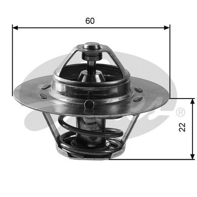Thermostat, Kühlmittel - TH12488G1 GATES